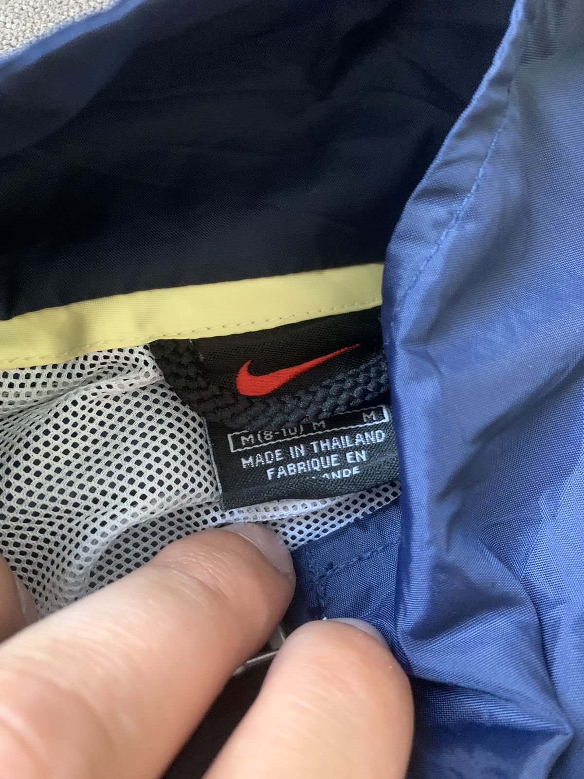 Nike Vintage Nike Athletic Y2K Nylon Light Jacket Navy big logo Size M / US 6-8 / IT 42-44 - 9 Thumbnail