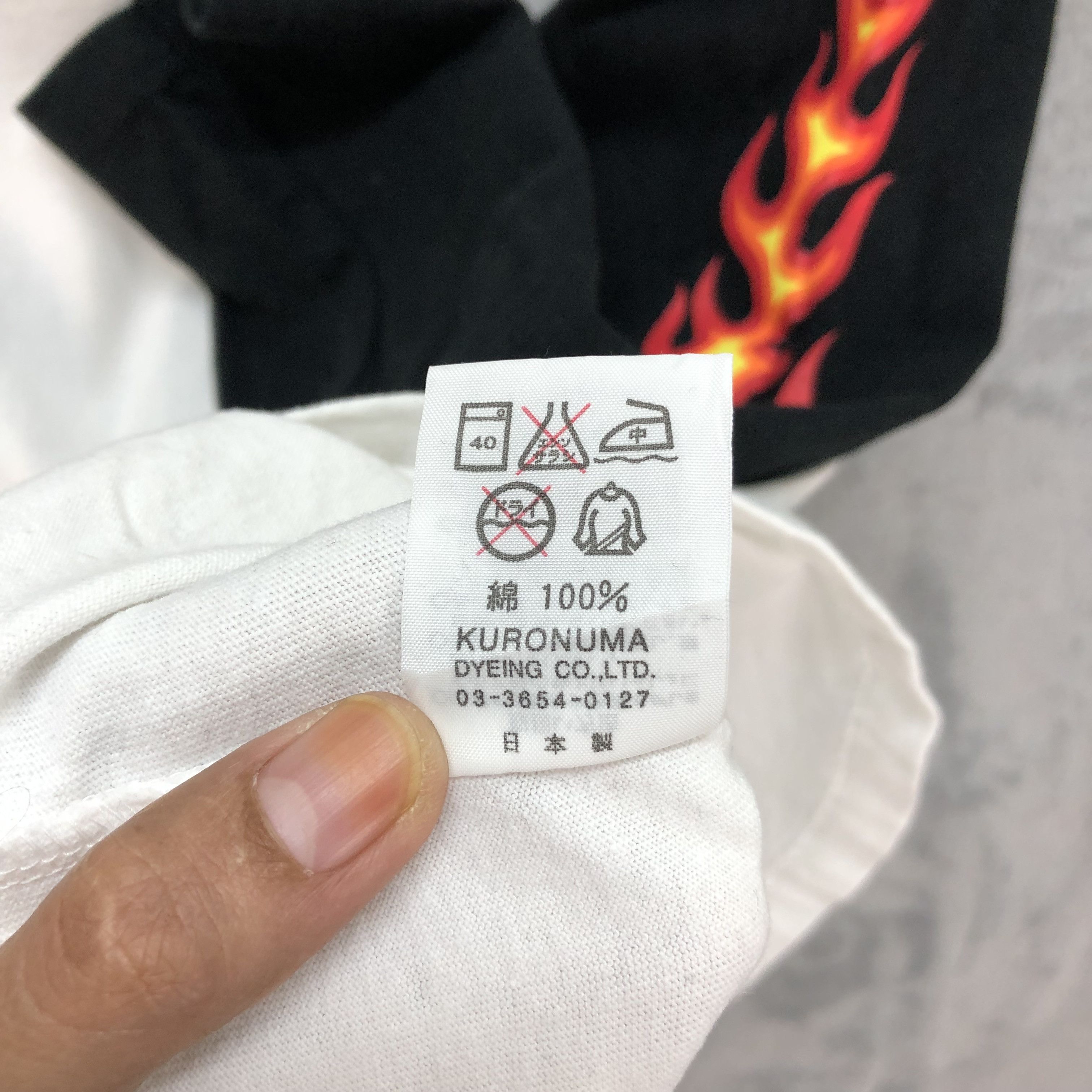 Japanese Brand RARE KISHIDENNE WRERUTOGOOD Big Logo Fire 3Q Tee #4773-167 Size S / US 4 / IT 40 - 14 Thumbnail