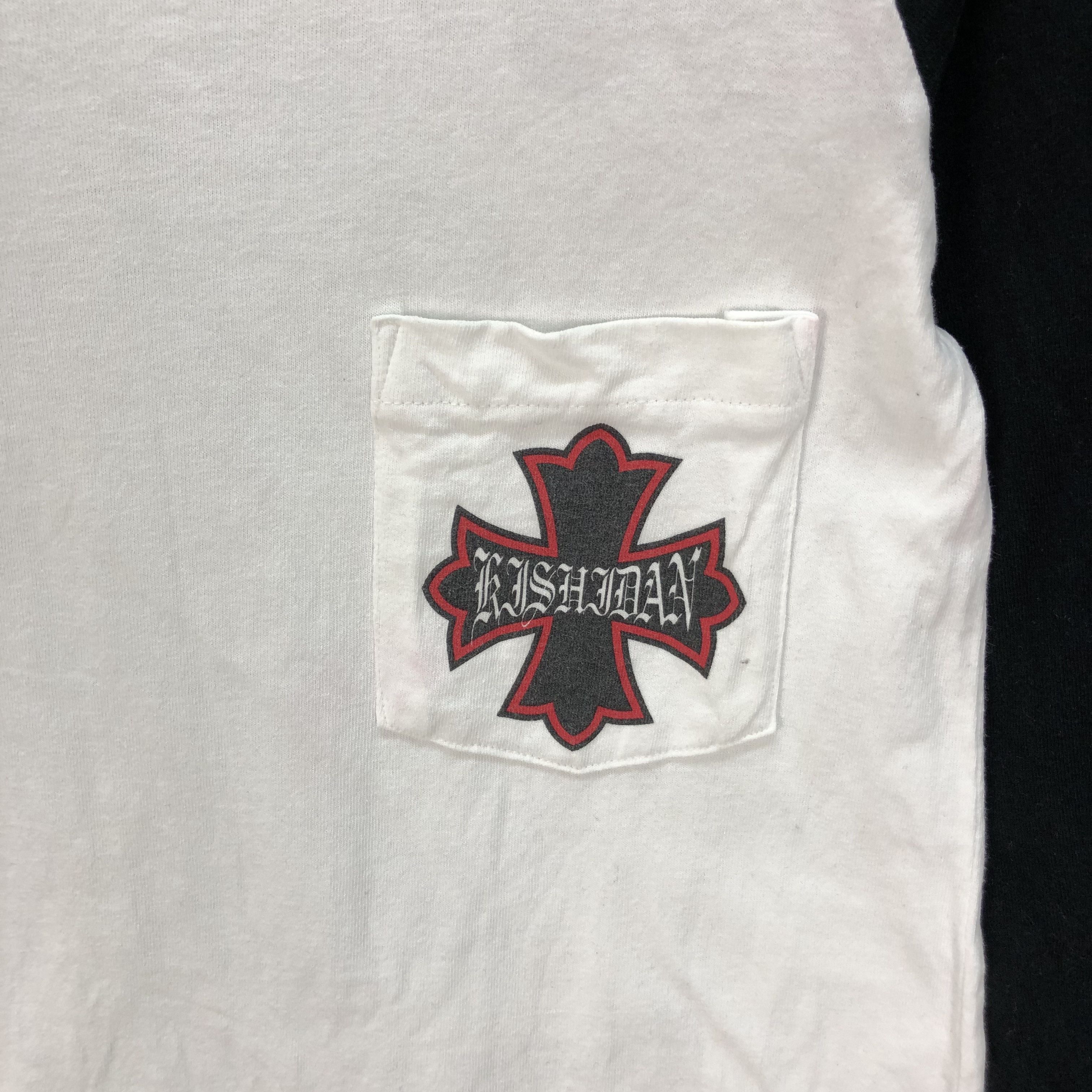 Japanese Brand RARE KISHIDENNE WRERUTOGOOD Big Logo Fire 3Q Tee #4773-167 Size S / US 4 / IT 40 - 5 Thumbnail