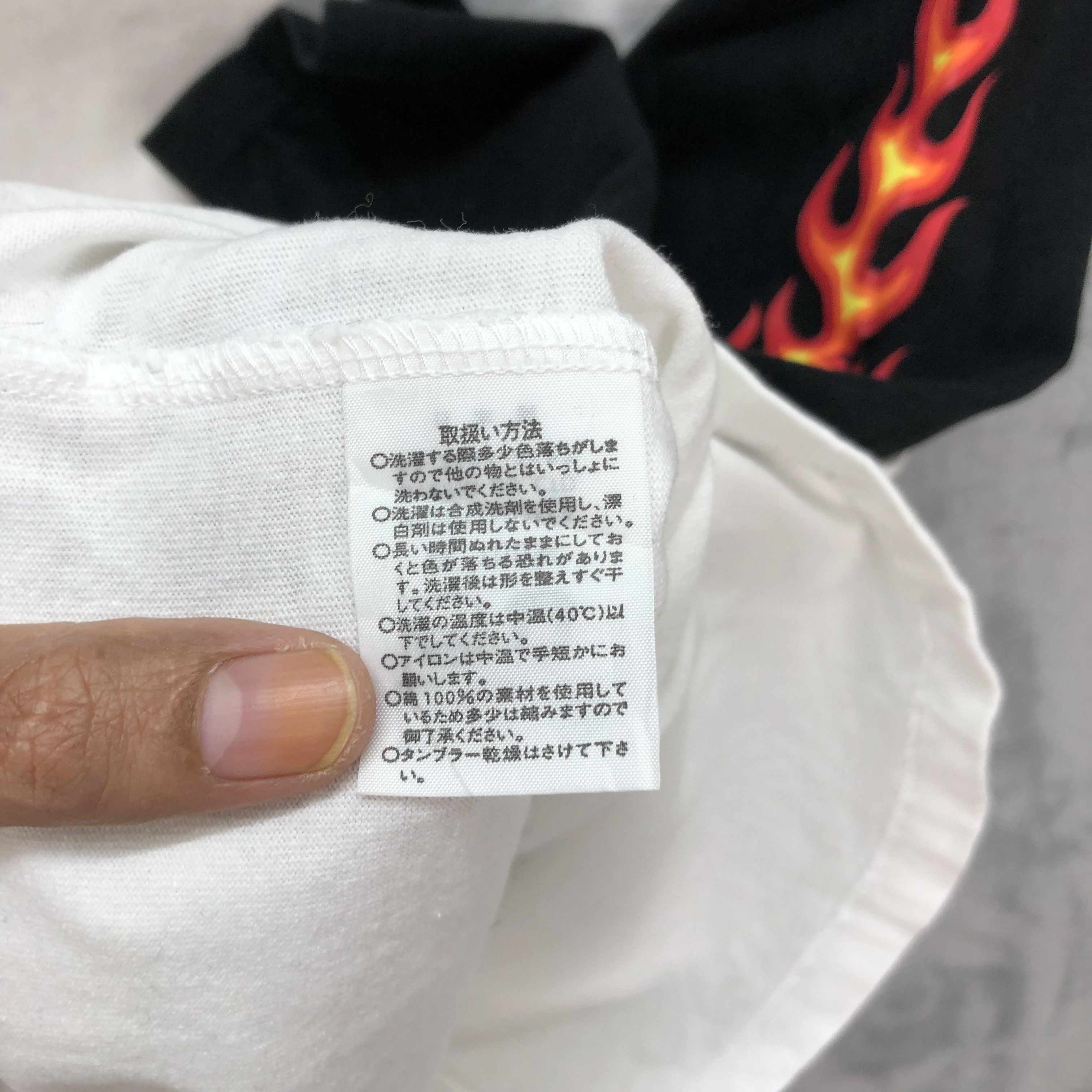 Japanese Brand RARE KISHIDENNE WRERUTOGOOD Big Logo Fire 3Q Tee #4773-167 Size S / US 4 / IT 40 - 13 Thumbnail