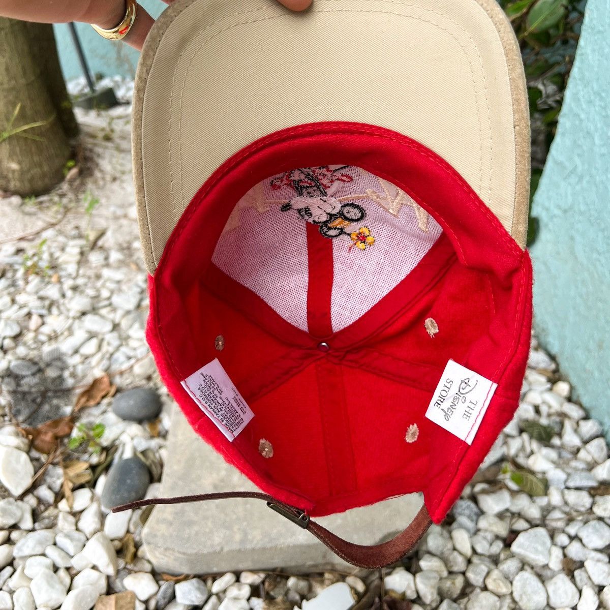 Disney × Vintage Vintage Minnie Mouse Disney Suede & Wool Strapback Hat Size ONE SIZE - 7 Thumbnail