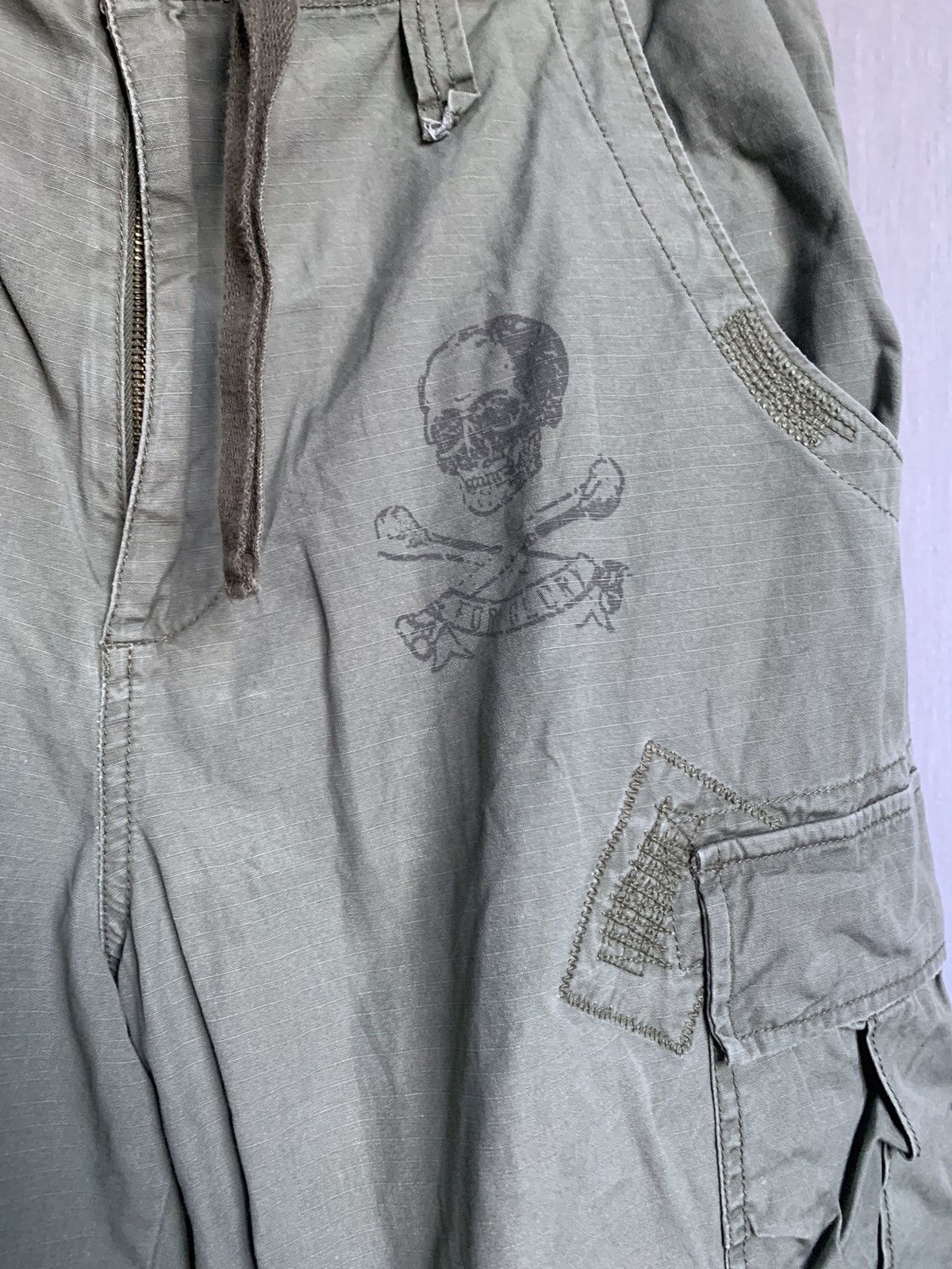 Lee Lee Cooper Red Label Skull Vintage Cargo Pants Size US 34 / EU 50 - 3 Thumbnail