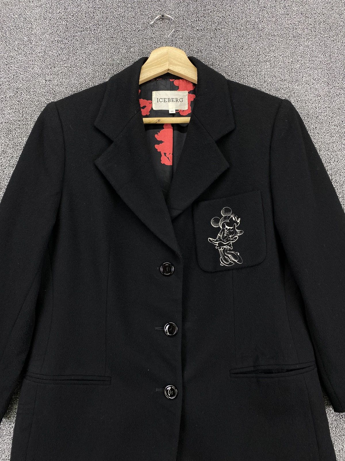 Iceberg Vintage Iceberg x Disney Mickey Mouse Wool Coat Long Jacket Size M / US 6-8 / IT 42-44 - 5 Thumbnail