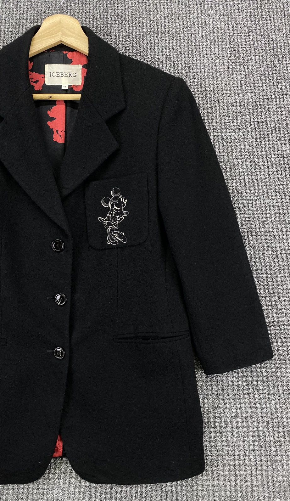 Iceberg Vintage Iceberg x Disney Mickey Mouse Wool Coat Long Jacket Size M / US 6-8 / IT 42-44 - 3 Thumbnail