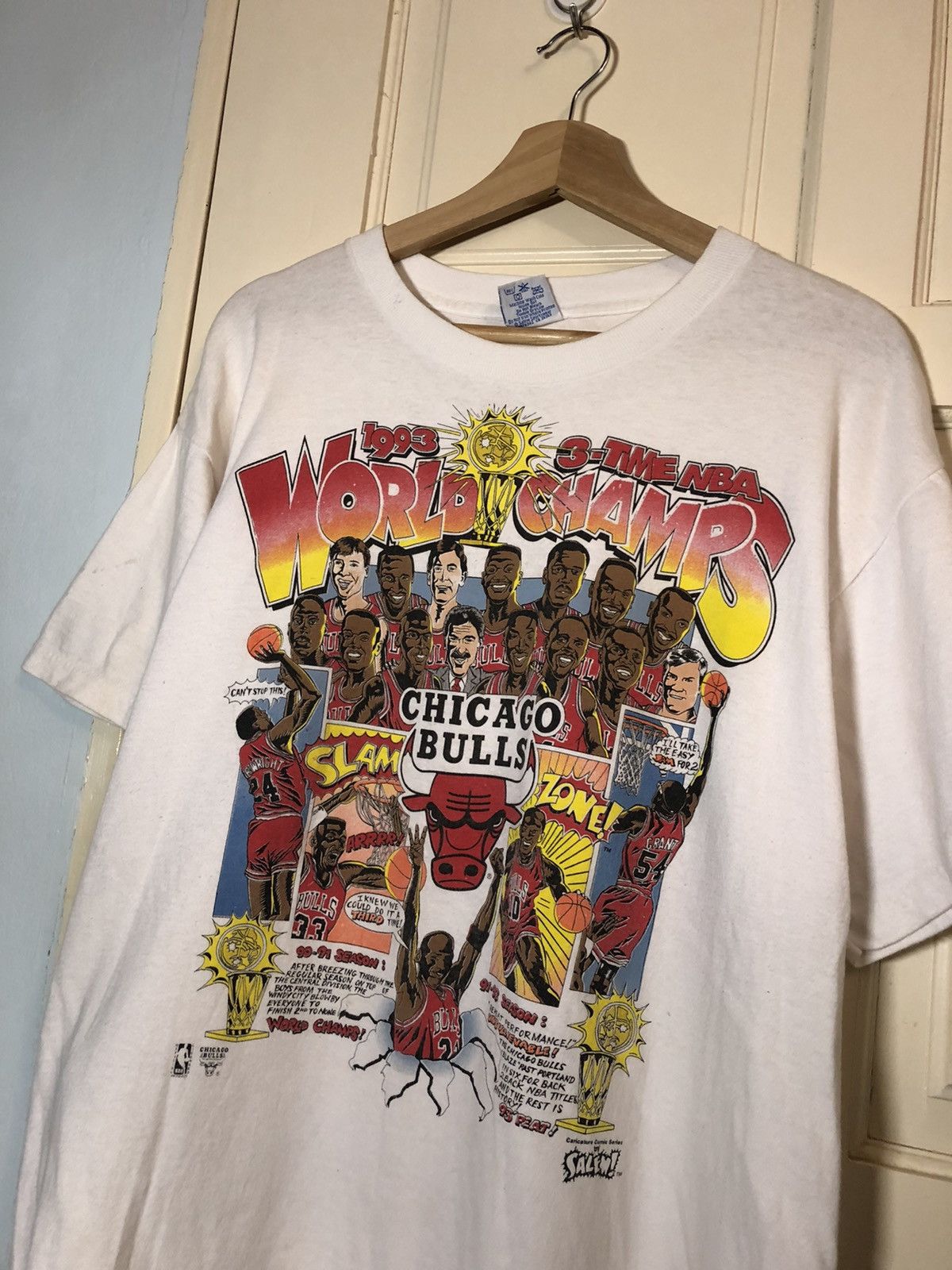 Vintage Vintage 90s Chicago Bulls T-shirt, Grailed