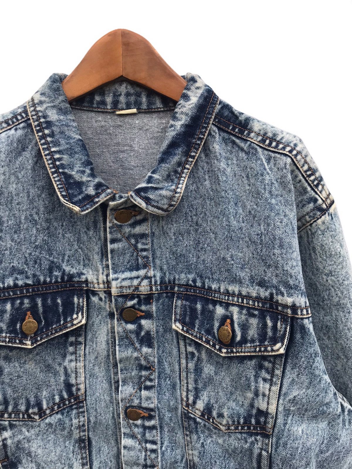 Vintage Cute 2 cute acid wash denim jacket Size US L / EU 52-54 / 3 - 2 Thumbnail