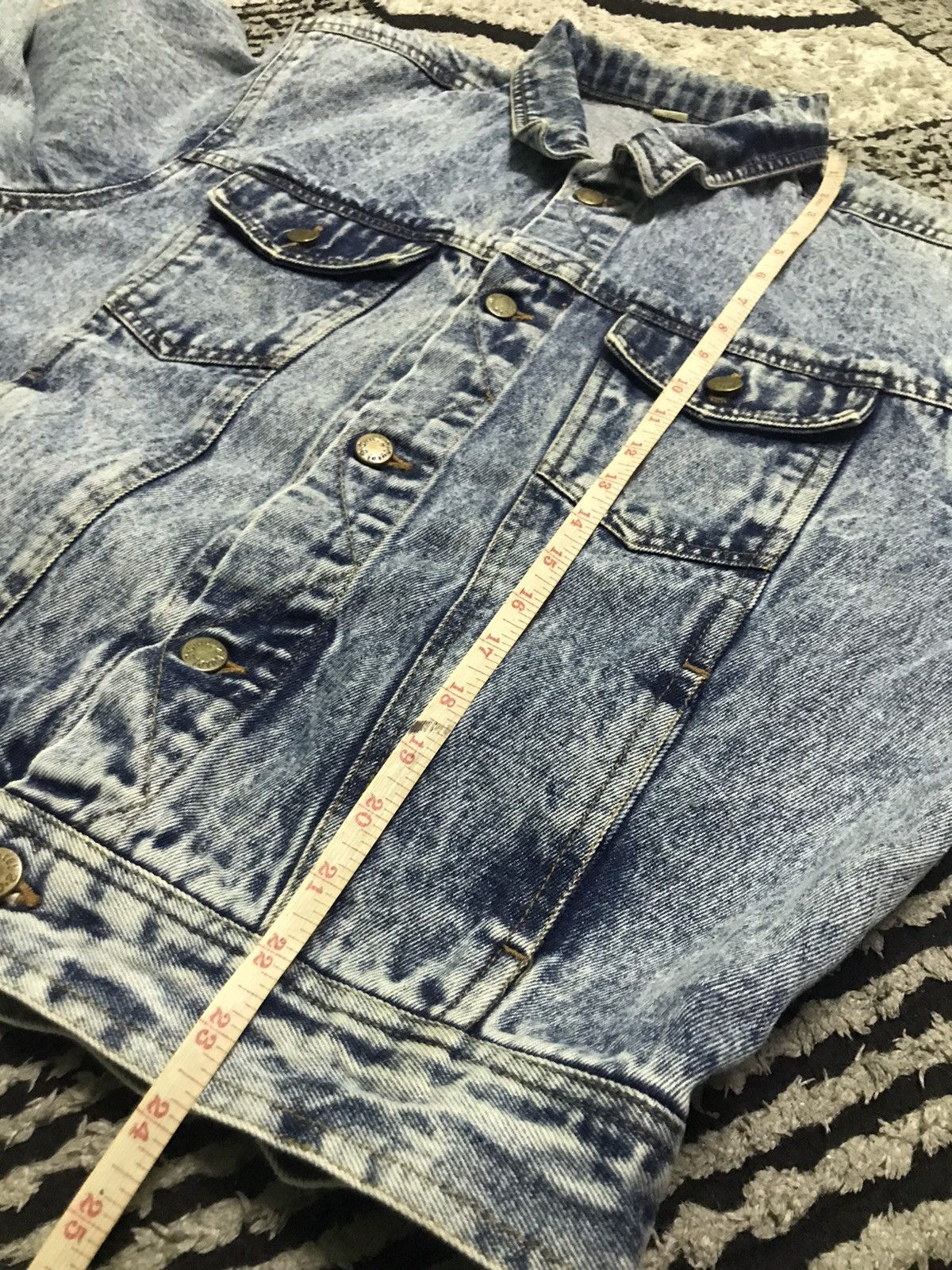 Vintage Cute 2 cute acid wash denim jacket Size US L / EU 52-54 / 3 - 6 Thumbnail