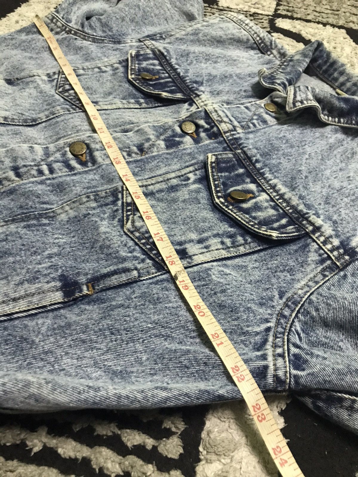 Vintage Cute 2 cute acid wash denim jacket Size US L / EU 52-54 / 3 - 5 Thumbnail