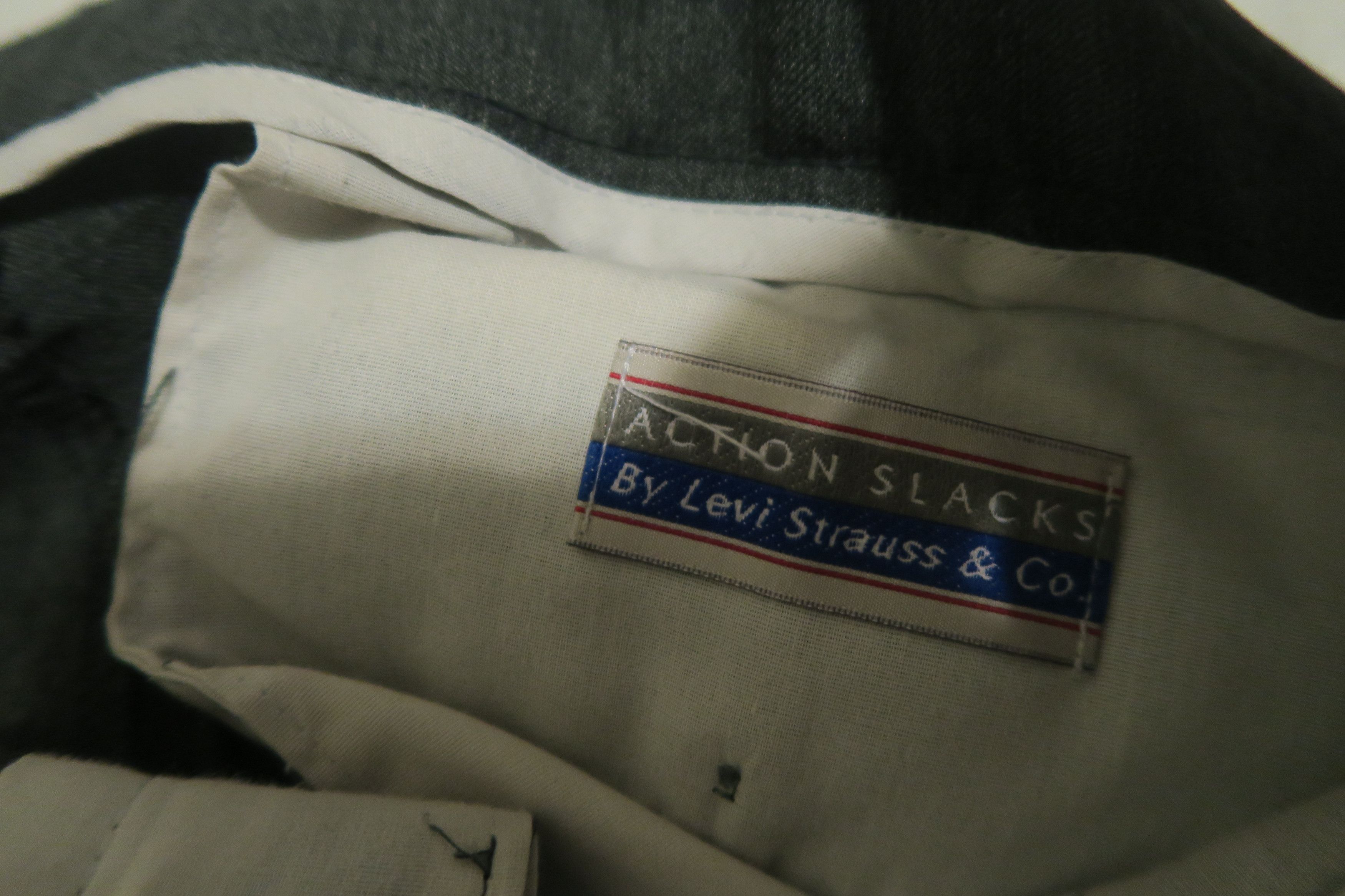 Levi's × Vintage VTG 80s Levi's Action Slacks Dacron Polyester Pants Pleated Size US 34 / EU 50 - 2 Thumbnail