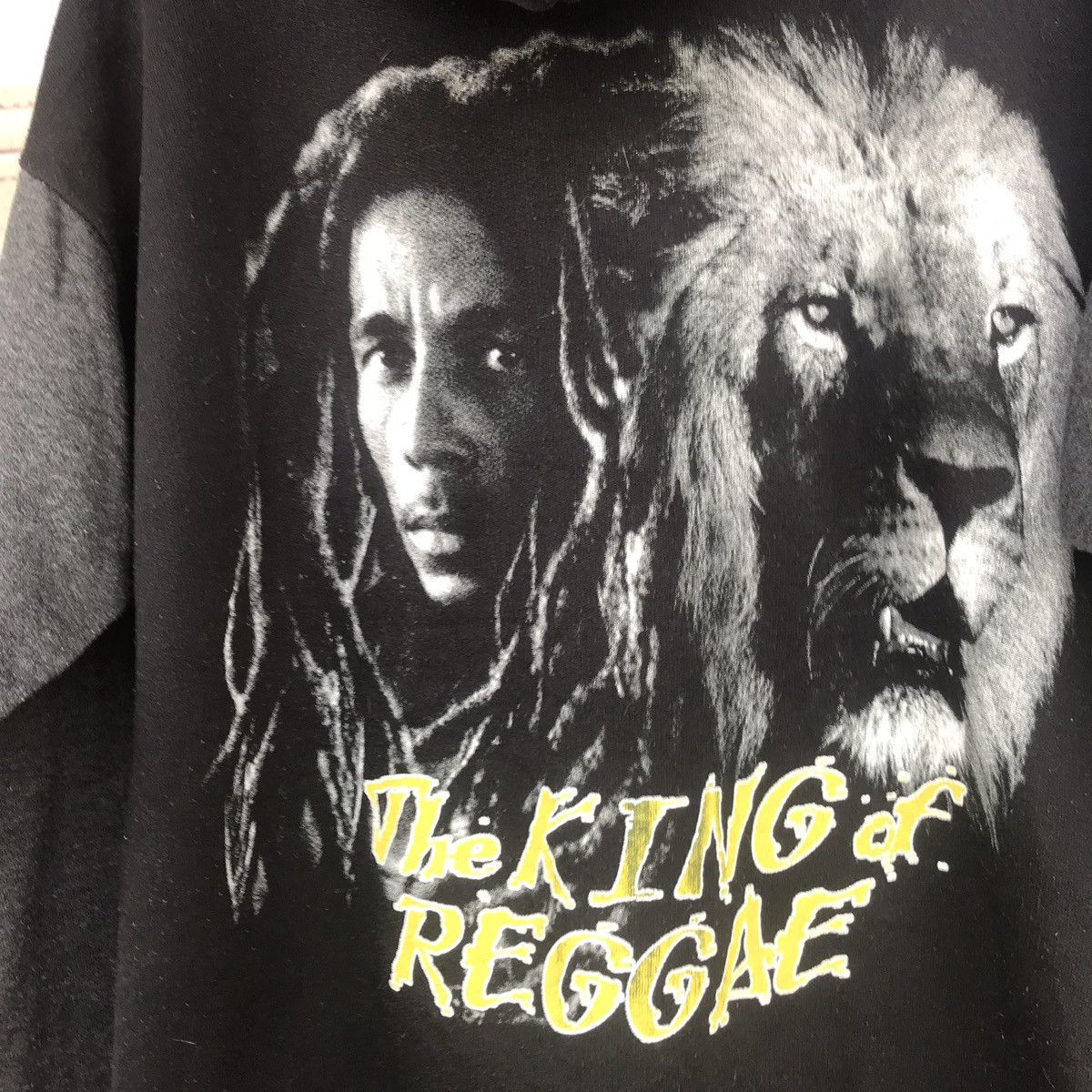 Rap Tees Bob Marley King Of Reggae Hoodie Bootleg 90s Size US L / EU 52-54 / 3 - 4 Thumbnail