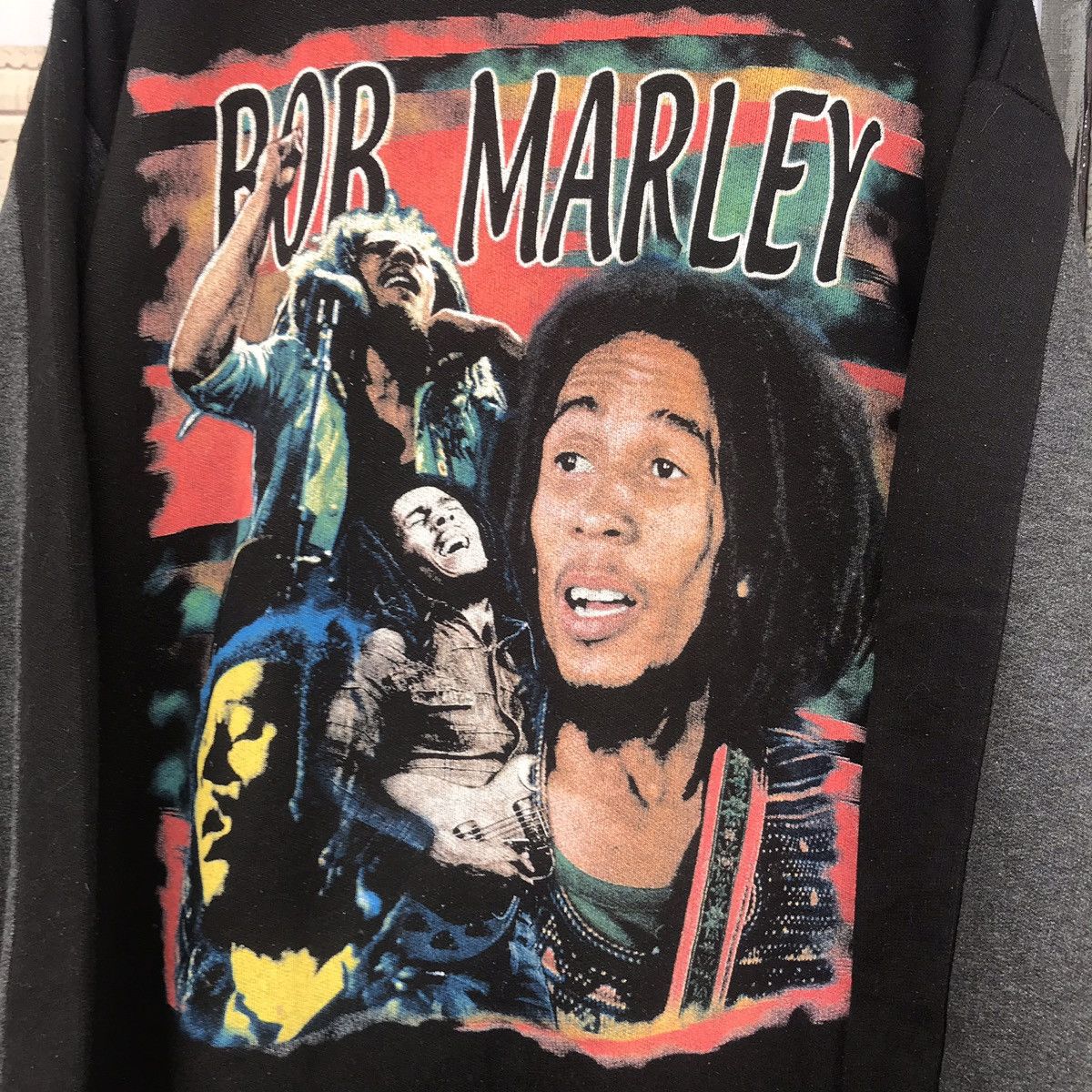Rap Tees Bob Marley King Of Reggae Hoodie Bootleg 90s Size US L / EU 52-54 / 3 - 3 Thumbnail