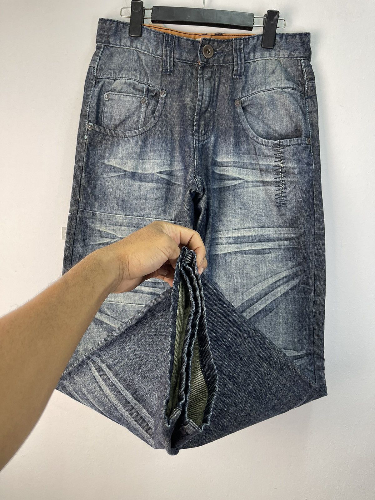 Japanese Brand × Vintage Vintage Design By Handcrafted Radar Karruw Denim Size US 31 - 8 Thumbnail
