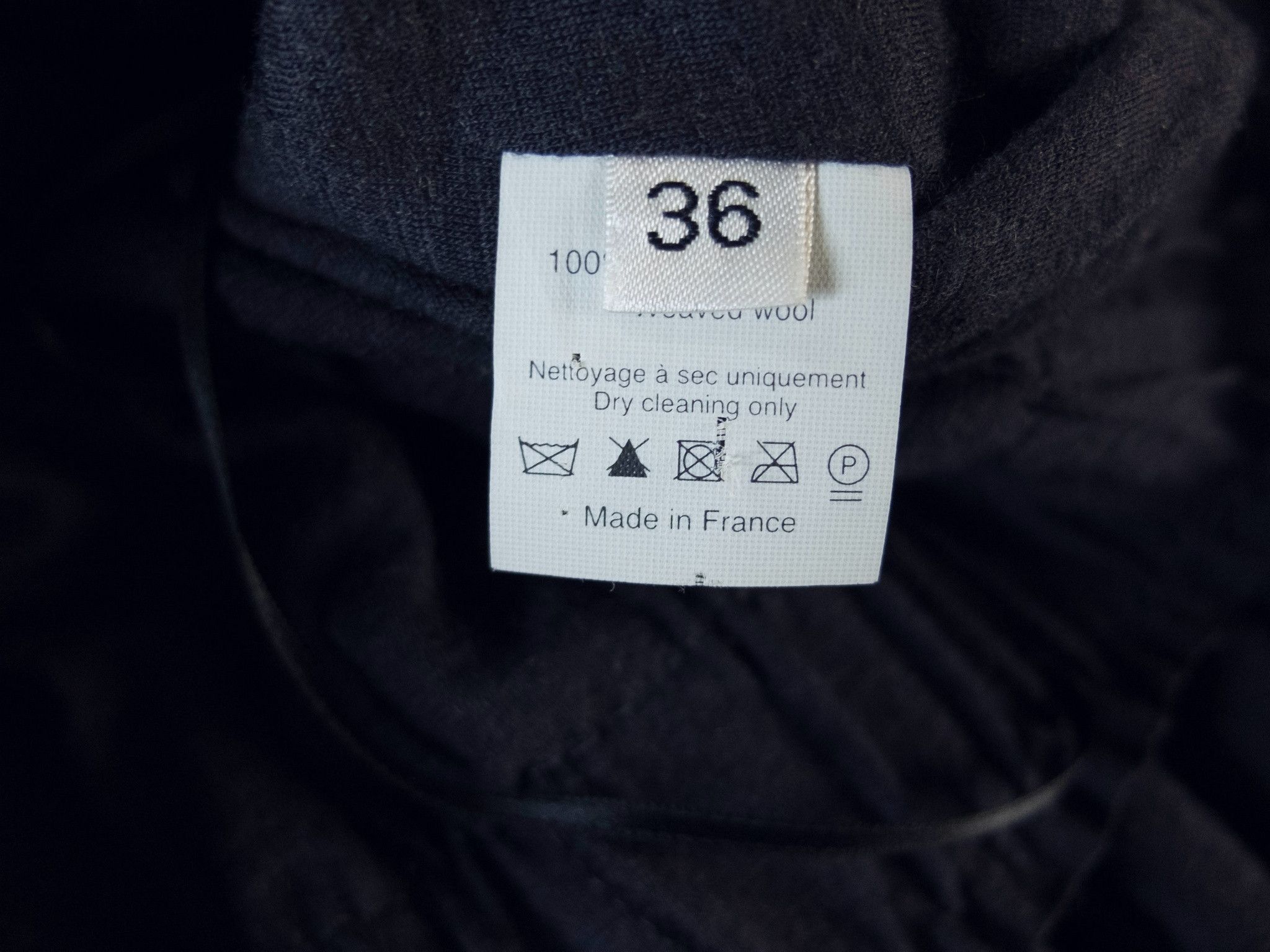 Lanvin LANVIN anthracite gray woven wool empire dress 36 FR / 4 US Size XS / US 0-2 / IT 36-38 - 5 Thumbnail