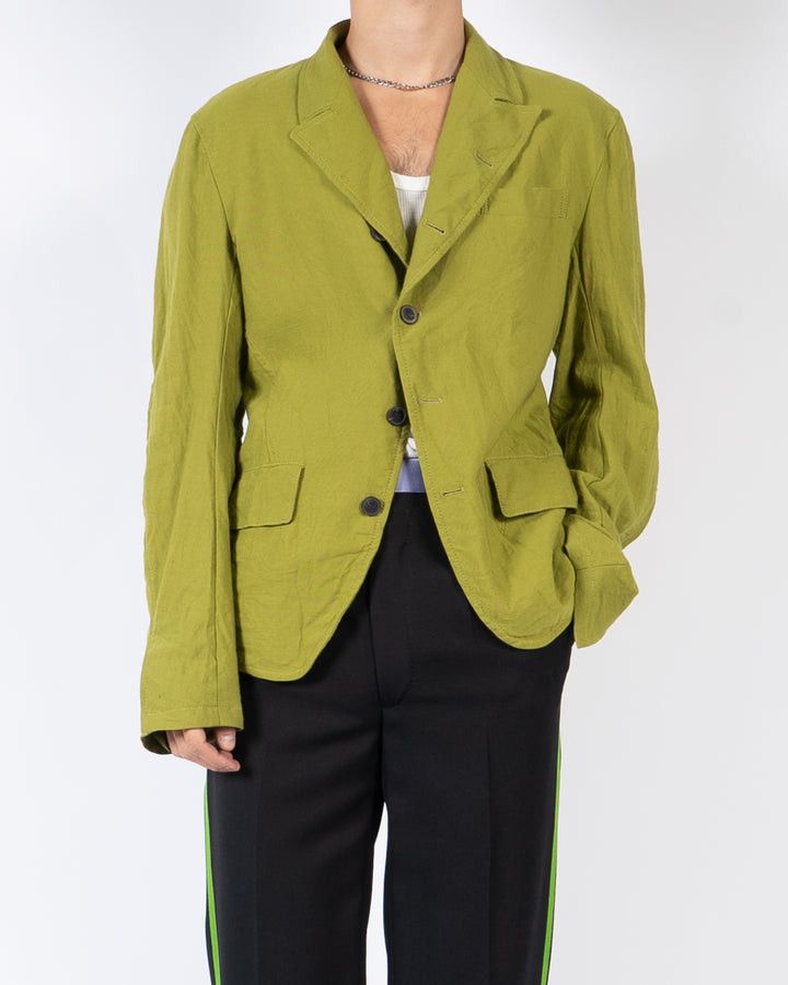 image of Haider Ackermann Fw18 Fitzgerald Poison Jacket Sample in Green, Men's (Size Small)