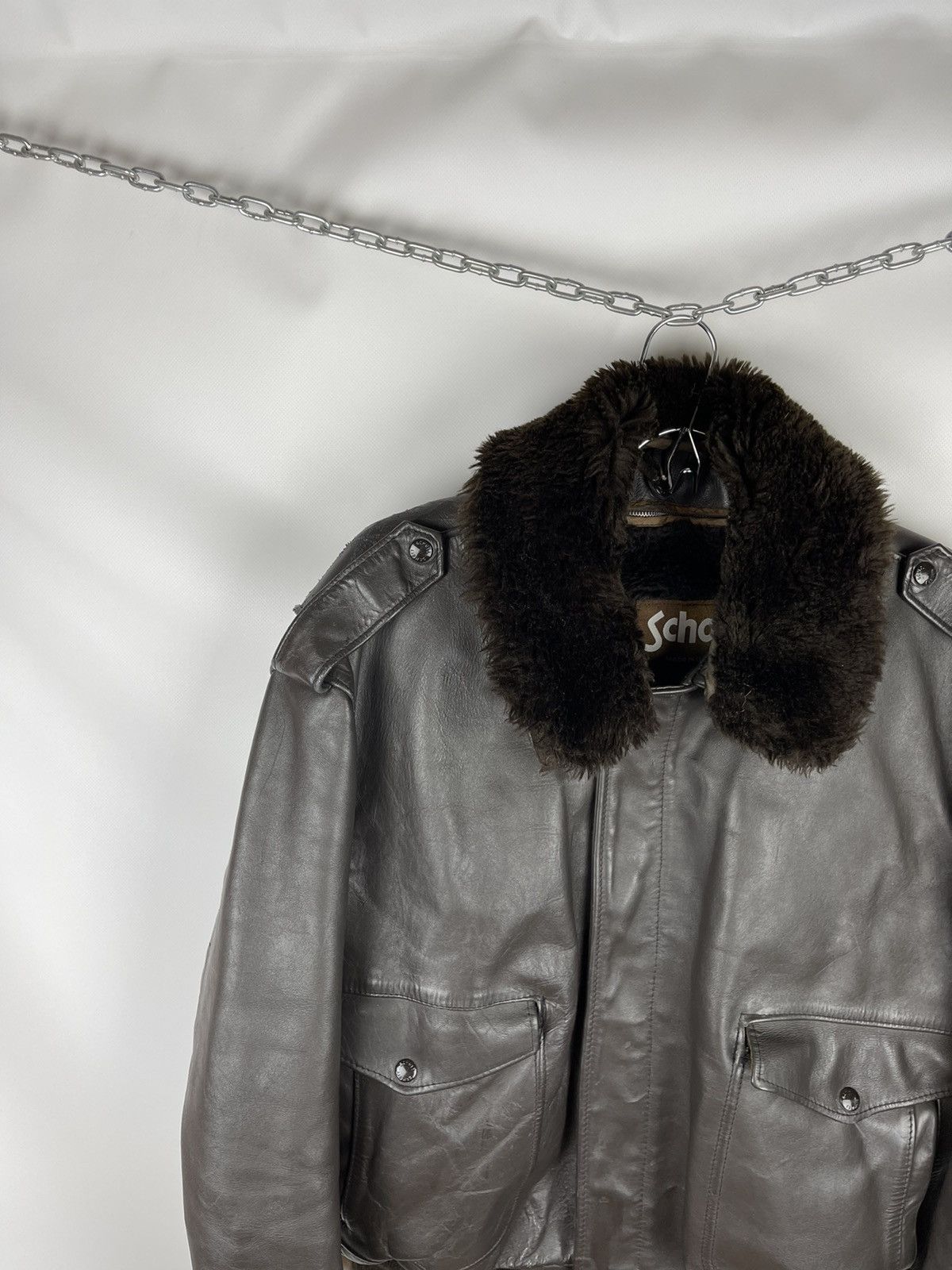 Schott Schott NYC vintage G1 aviator leather bomber jckt military Size US M / EU 48-50 / 2 - 2 Thumbnail
