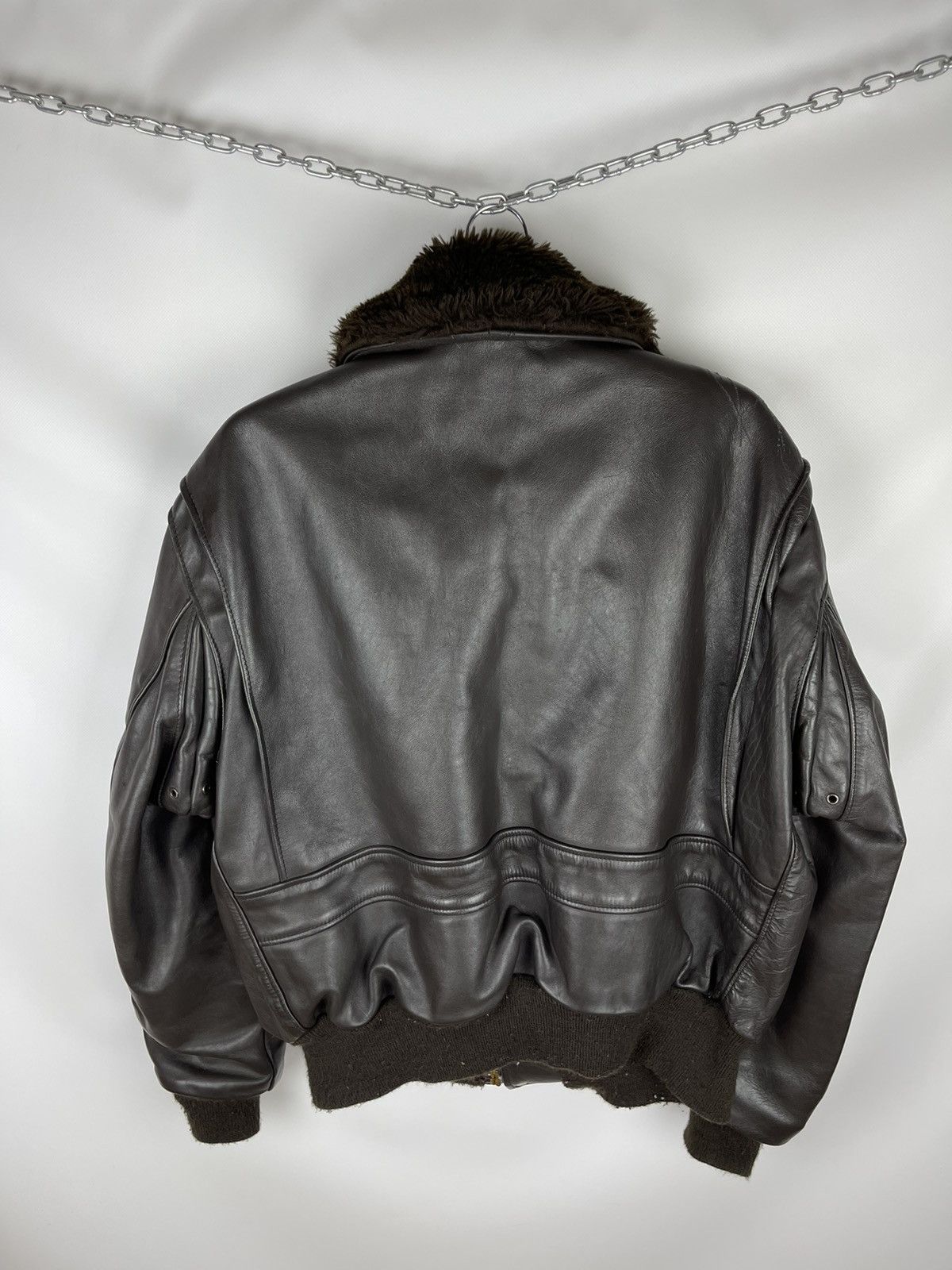 Schott Schott NYC vintage G1 aviator leather bomber jckt military Size US M / EU 48-50 / 2 - 13 Thumbnail