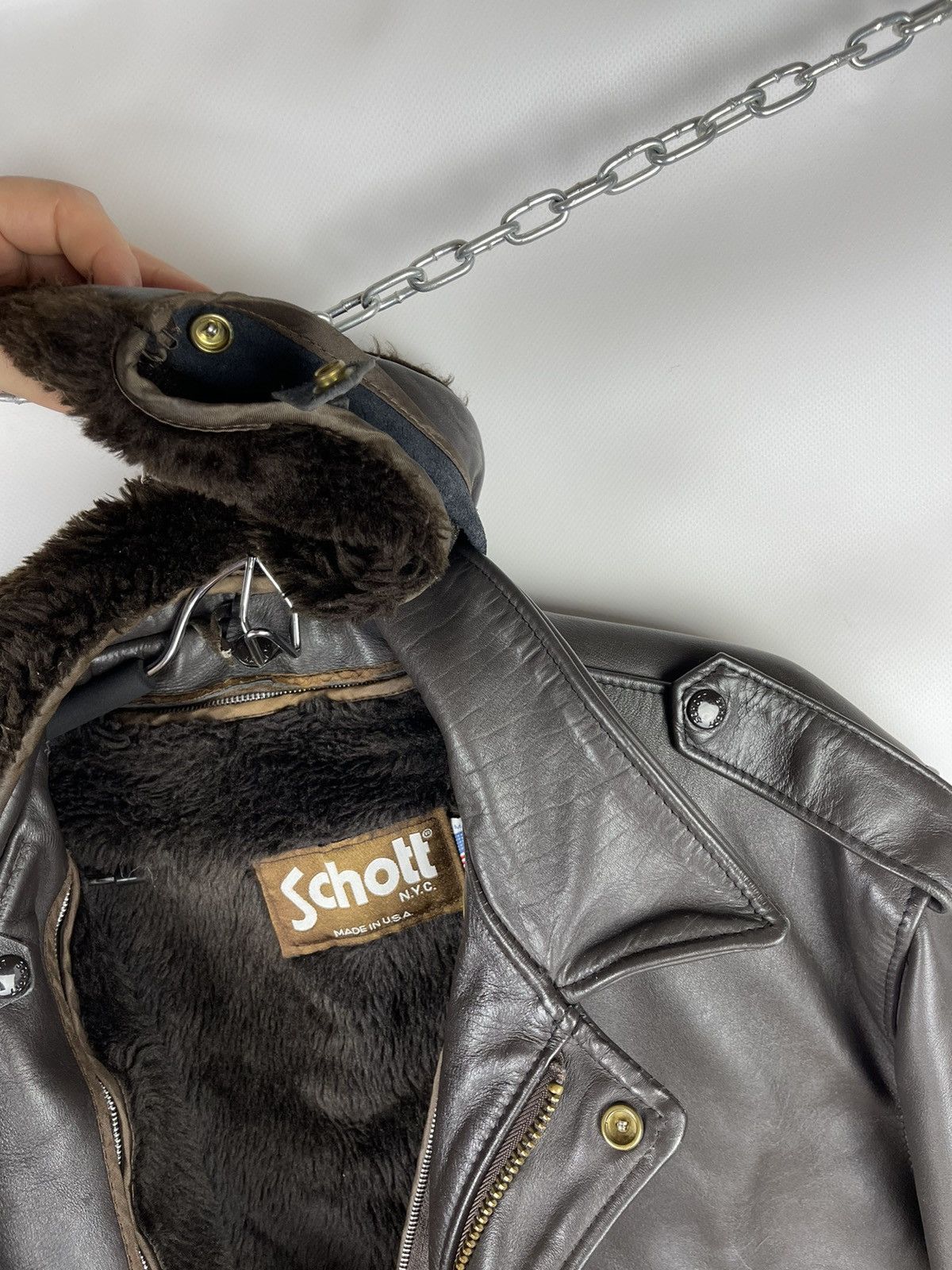 Schott Schott NYC vintage G1 aviator leather bomber jckt military Size US M / EU 48-50 / 2 - 23 Thumbnail
