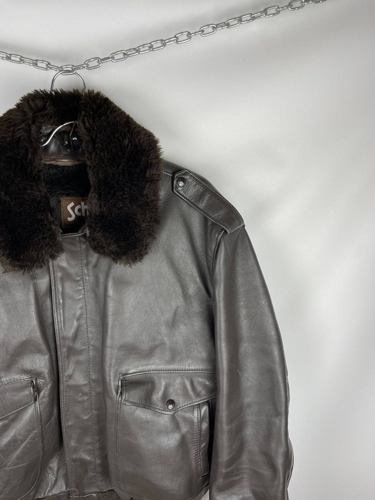 Schott Schott NYC vintage G1 aviator leather bomber jckt military Size US M / EU 48-50 / 2 - 3 Thumbnail