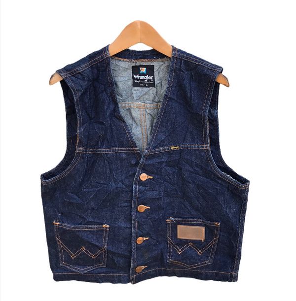 Vintage Wrangler denim vest | Grailed