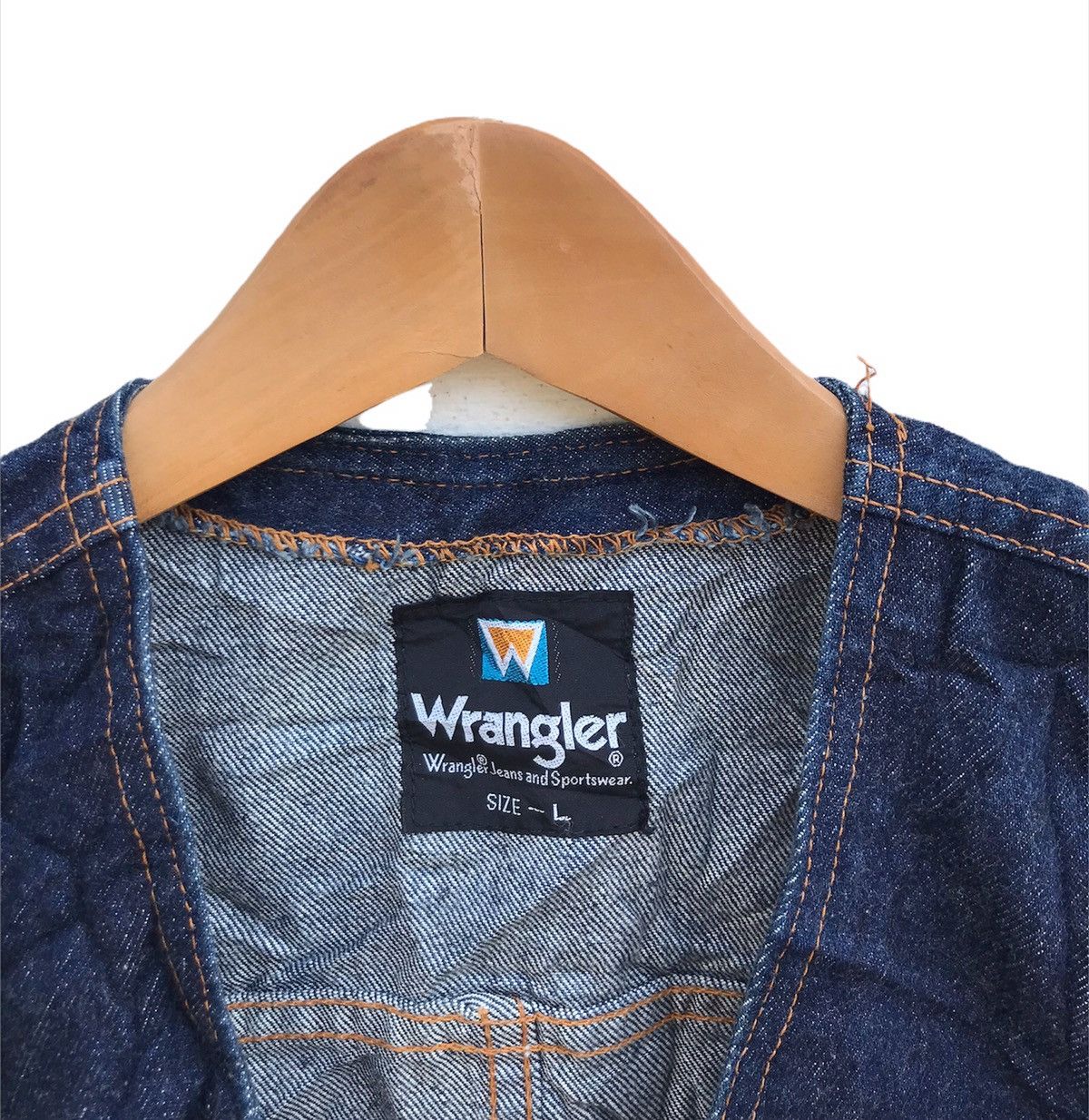 Vintage Wrangler denim vest Size US L / EU 52-54 / 3 - 2 Thumbnail