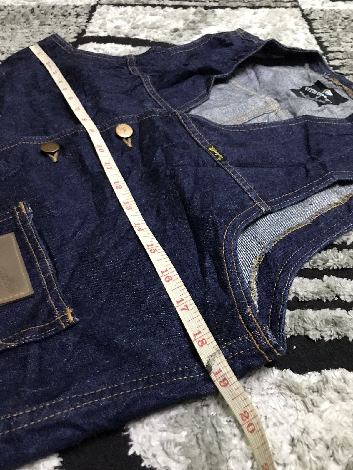Vintage Wrangler denim vest Size US L / EU 52-54 / 3 - 7 Thumbnail