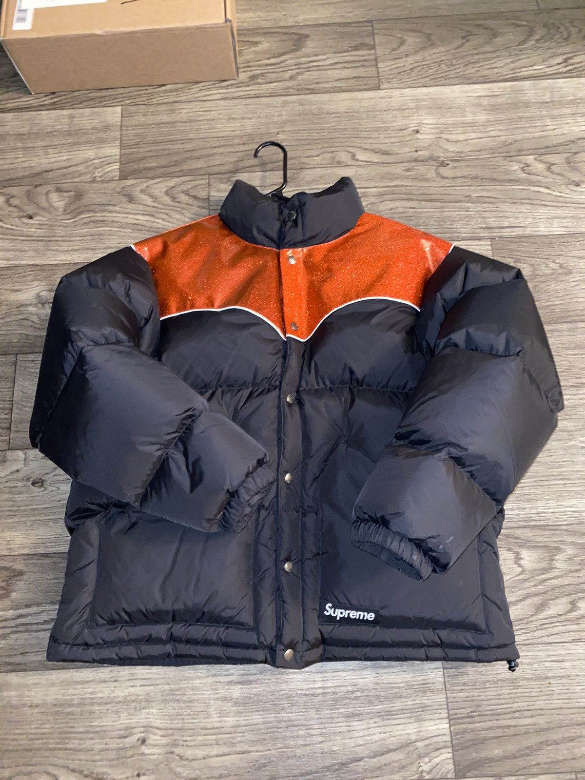 Supreme Supreme Glitter Yoke Down Puffer Jacket | Grailed