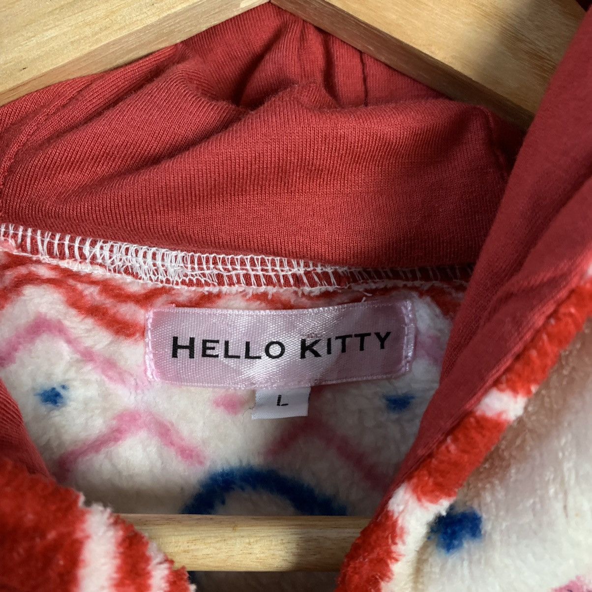 Japanese Brand Hello Kitty All Over Print Ear Hooded Fleece Overall Size M / US 6-8 / IT 42-44 - 5 Thumbnail