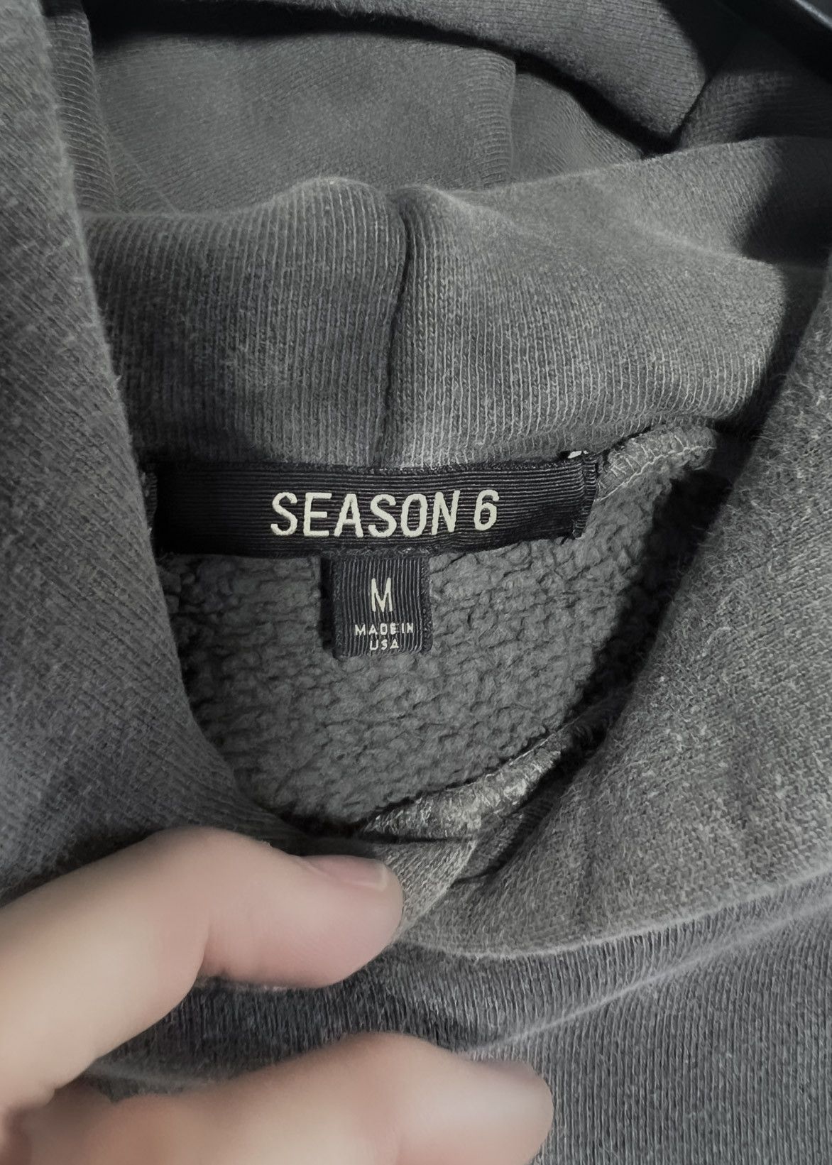 Yeezy Yeezy Season 6 Grey Green Oversized Core Hoodie Size US M / EU 48-50 / 2 - 3 Thumbnail