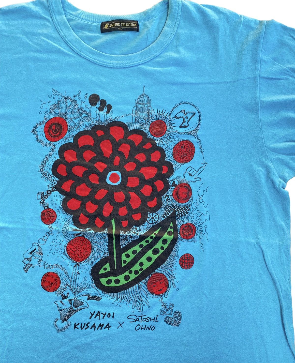 Japanese Brand × Vintage × Yayoi Kusama Vintage 90s 24 hour Television Yayoi Kusama x Satoshi Ohno Size US L / EU 52-54 / 3 - 2 Thumbnail