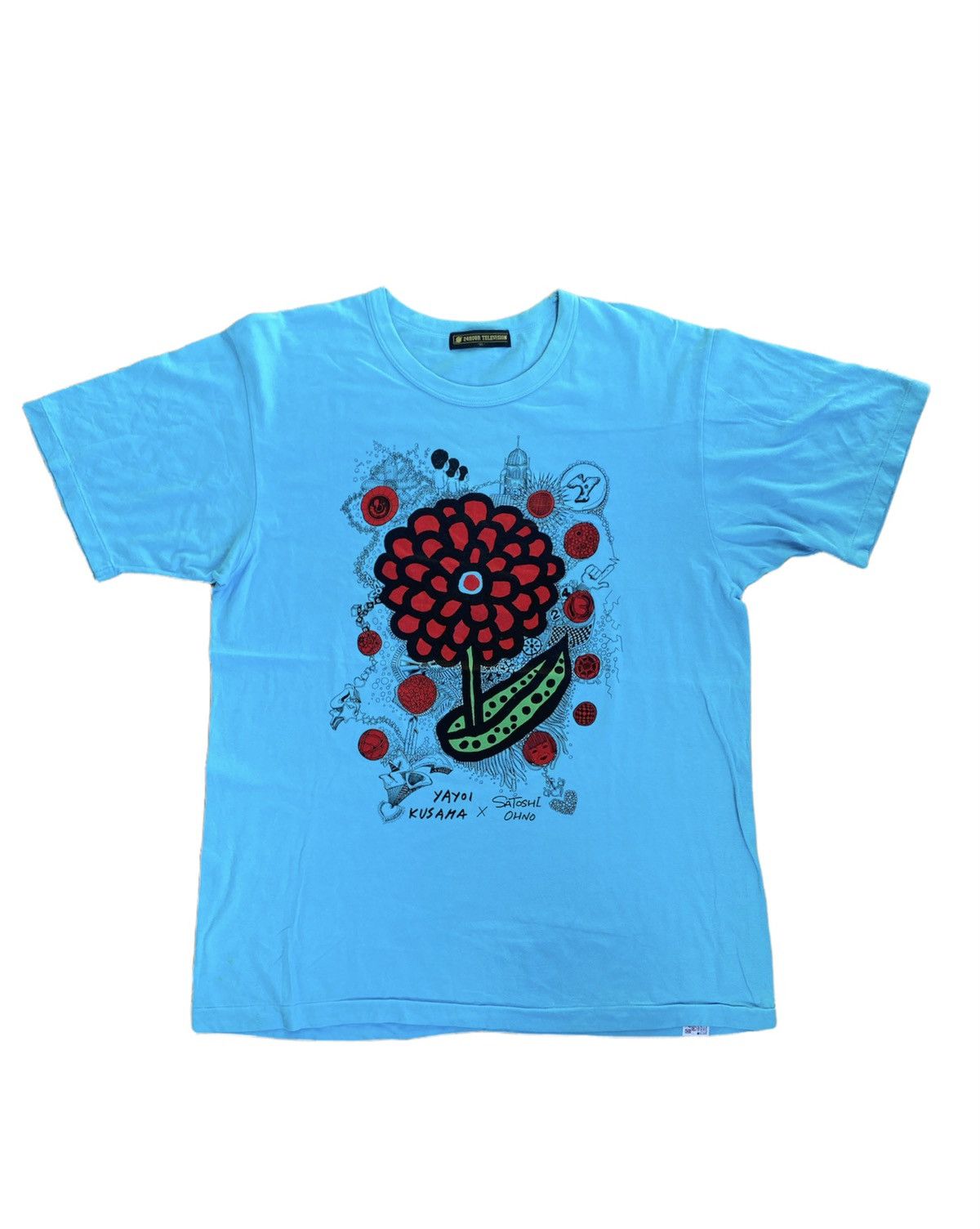 Japanese Brand × Vintage × Yayoi Kusama Vintage 90s 24 hour Television Yayoi Kusama x Satoshi Ohno Size US L / EU 52-54 / 3 - 1 Thumbnail