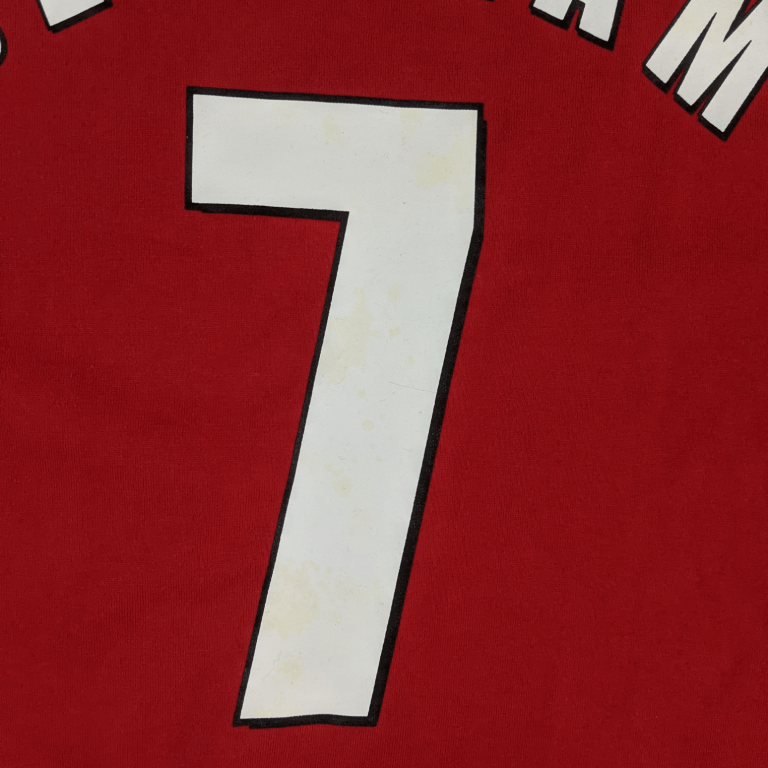 David Beckham 2003 MANCHESTER UNITED David Beckham Soccer Football T-Shirt Size US XL / EU 56 / 4 - 9 Thumbnail