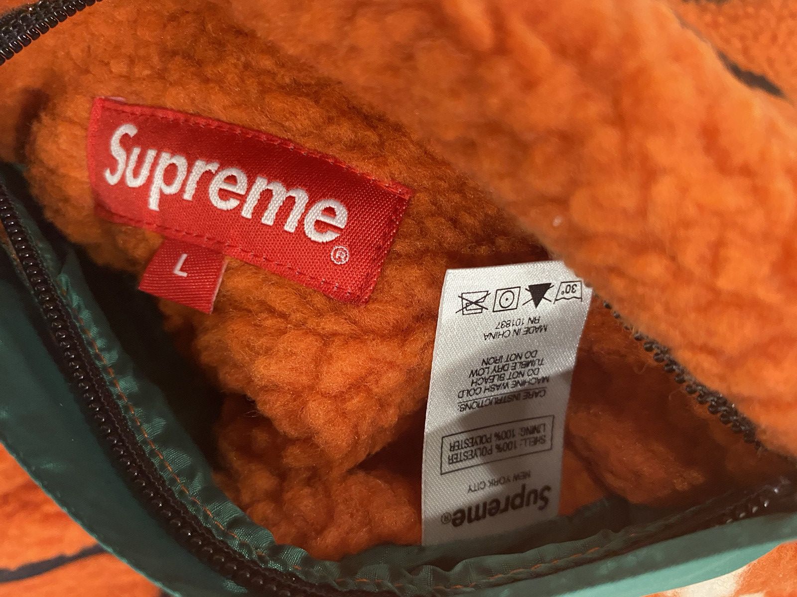 Goretex × Supreme F/w 18’ Reversible Logo Fleece Jacket Size US L / EU 52-54 / 3 - 4 Thumbnail