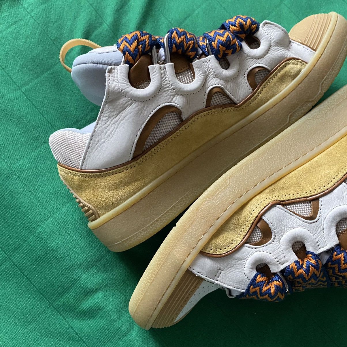 Lanvin Lanvin Curb Skate Sneakers in Beige Orange Size US 8 / EU 41 - 15 Thumbnail