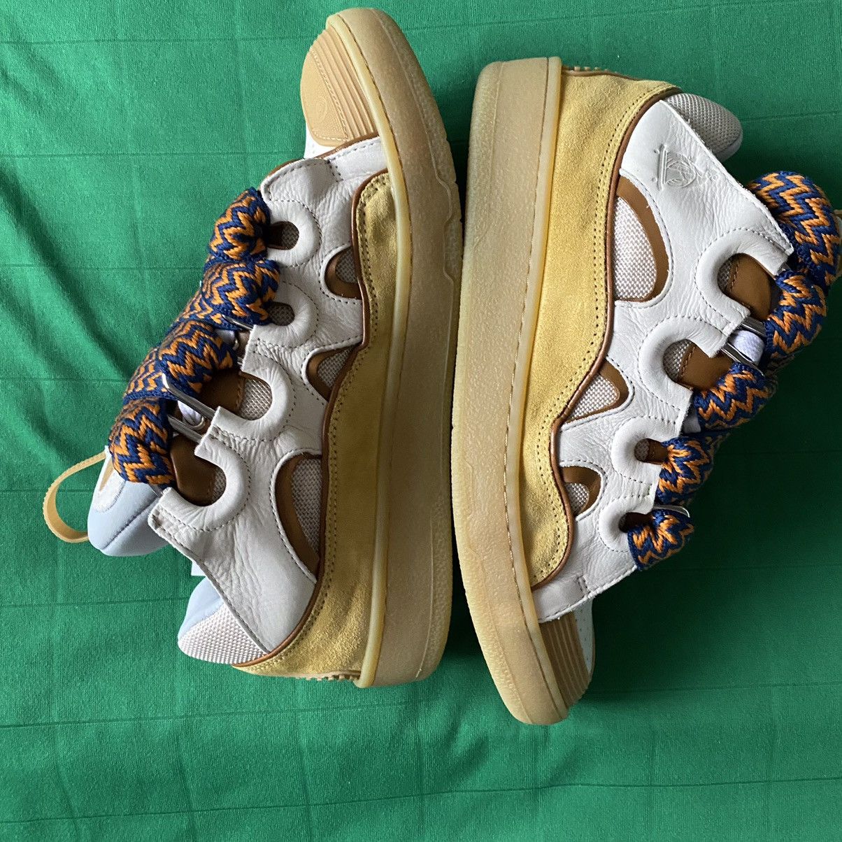 Lanvin Lanvin Curb Skate Sneakers in Beige Orange Size US 8 / EU 41 - 13 Thumbnail