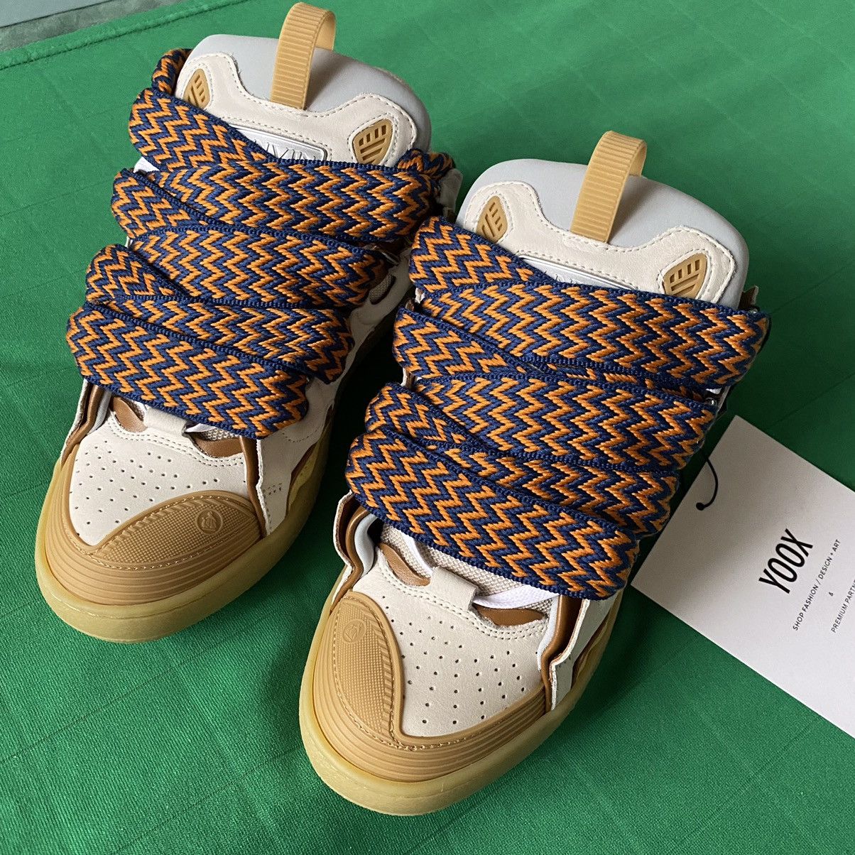 Lanvin Lanvin Curb Skate Sneakers in Beige Orange Size US 8 / EU 41 - 10 Thumbnail