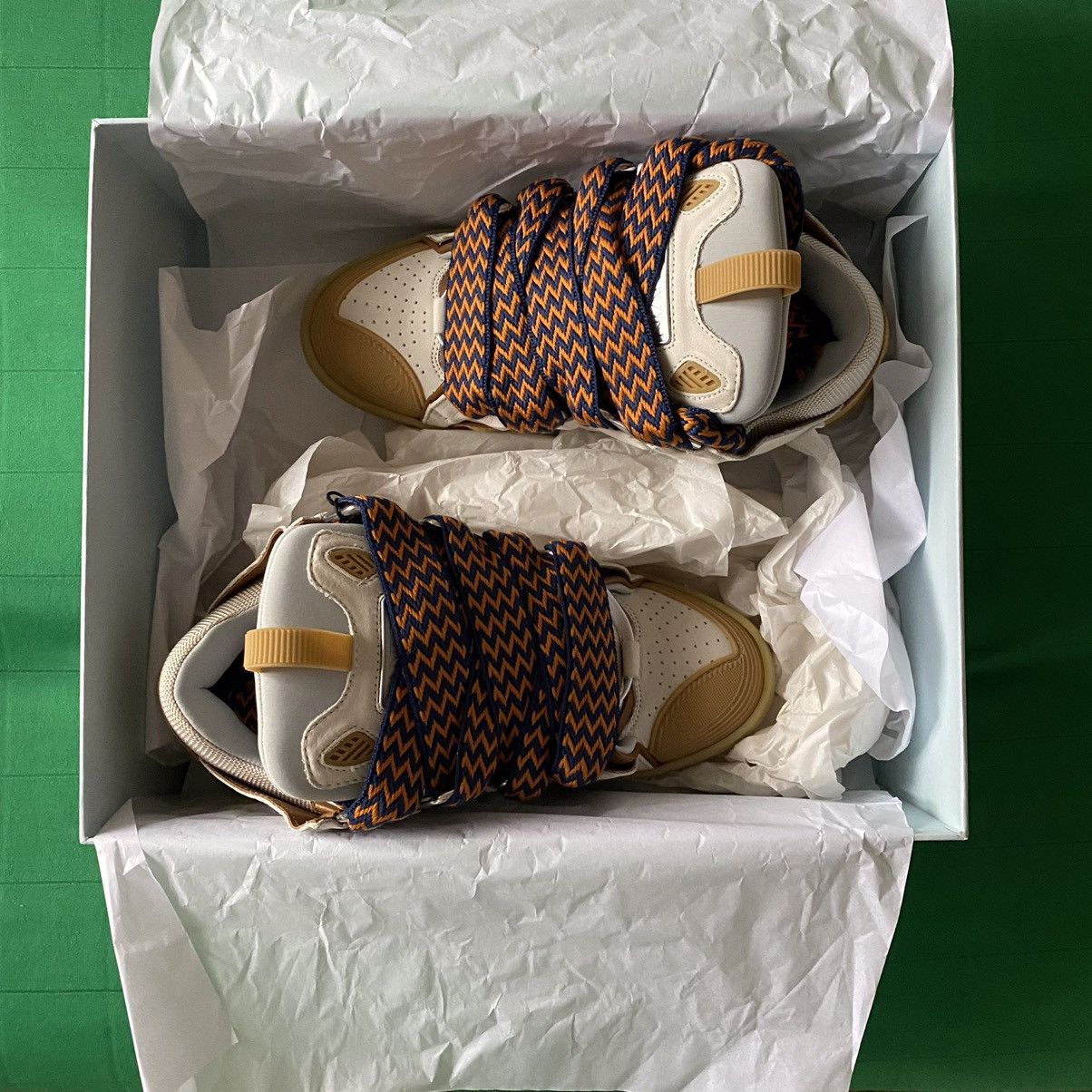 Lanvin Lanvin Curb Skate Sneakers in Beige Orange Size US 8 / EU 41 - 5 Thumbnail