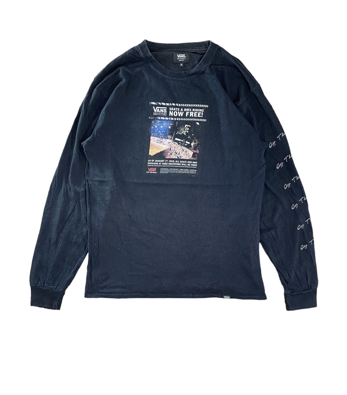 Vans Vans On The Wall Skatepark Skate & Bmx Riding Big Logo Sz M Size US M / EU 48-50 / 2 - 1 Thumbnail