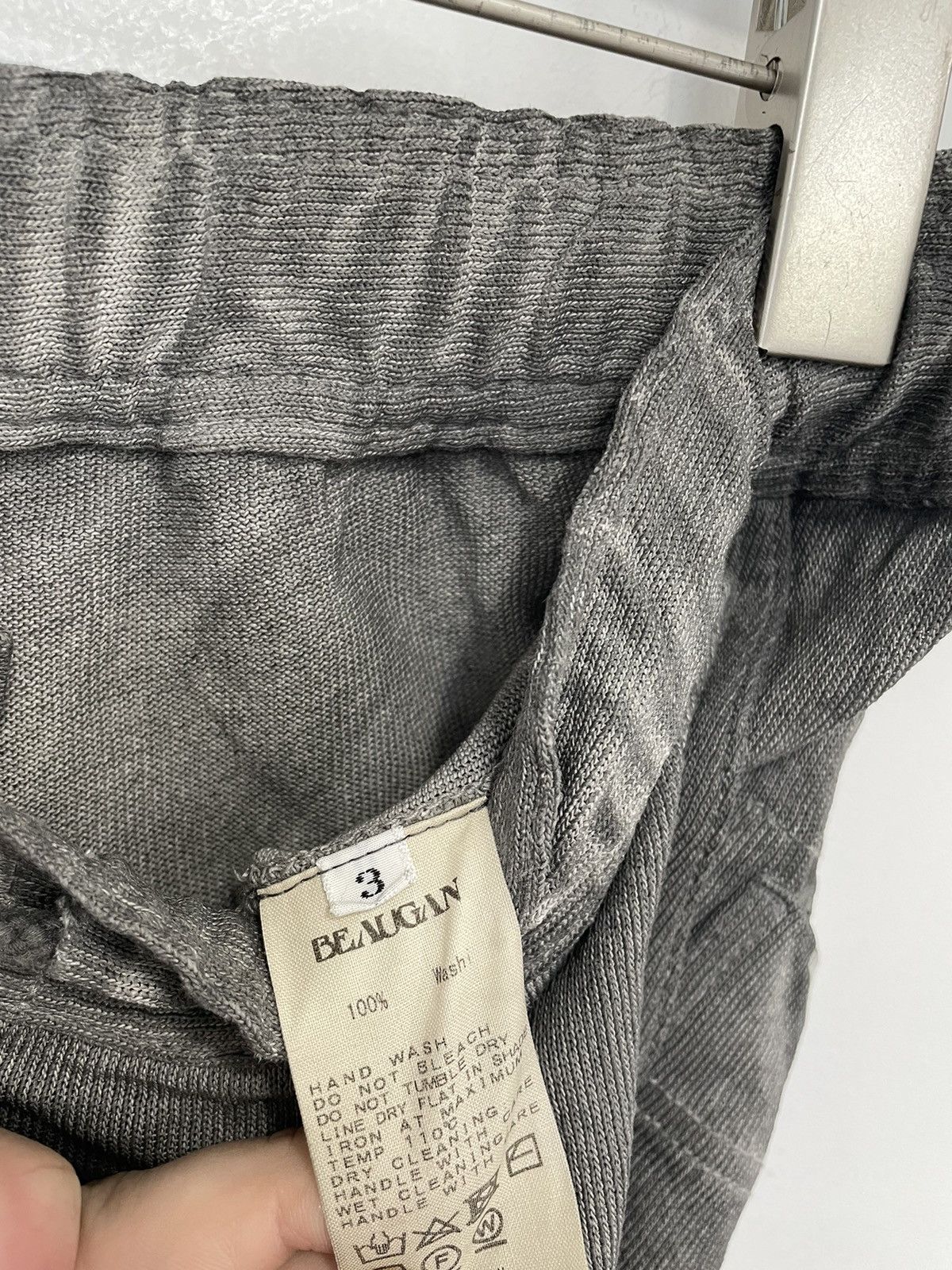 Casey Casey × Elena Dawson × John Alexander Skelton BEAUGAN SUMI INK DYED WASHI KNIT CASUAL PANTS Size US 33 - 5 Thumbnail