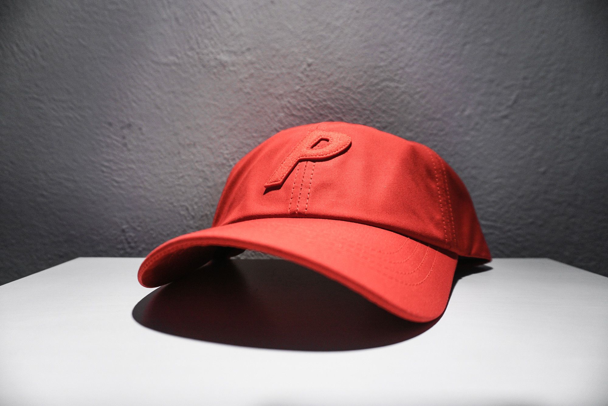 Palace Palace P 6 panel hat red | Grailed