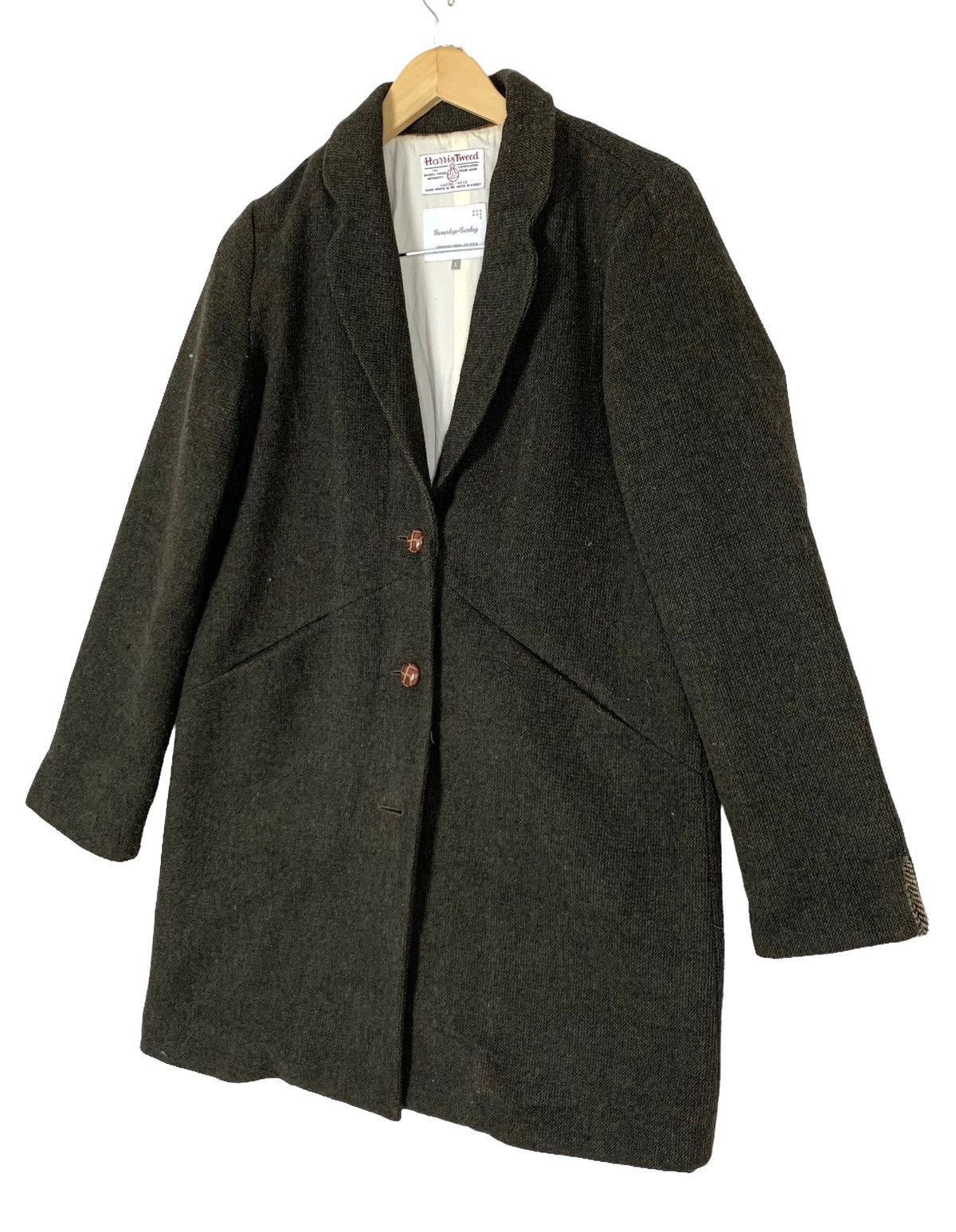 Harris Tweed Vintage Harris Tweed X Sevenday Sunday Coat Jacket Size US S / EU 44-46 / 1 - 4 Thumbnail