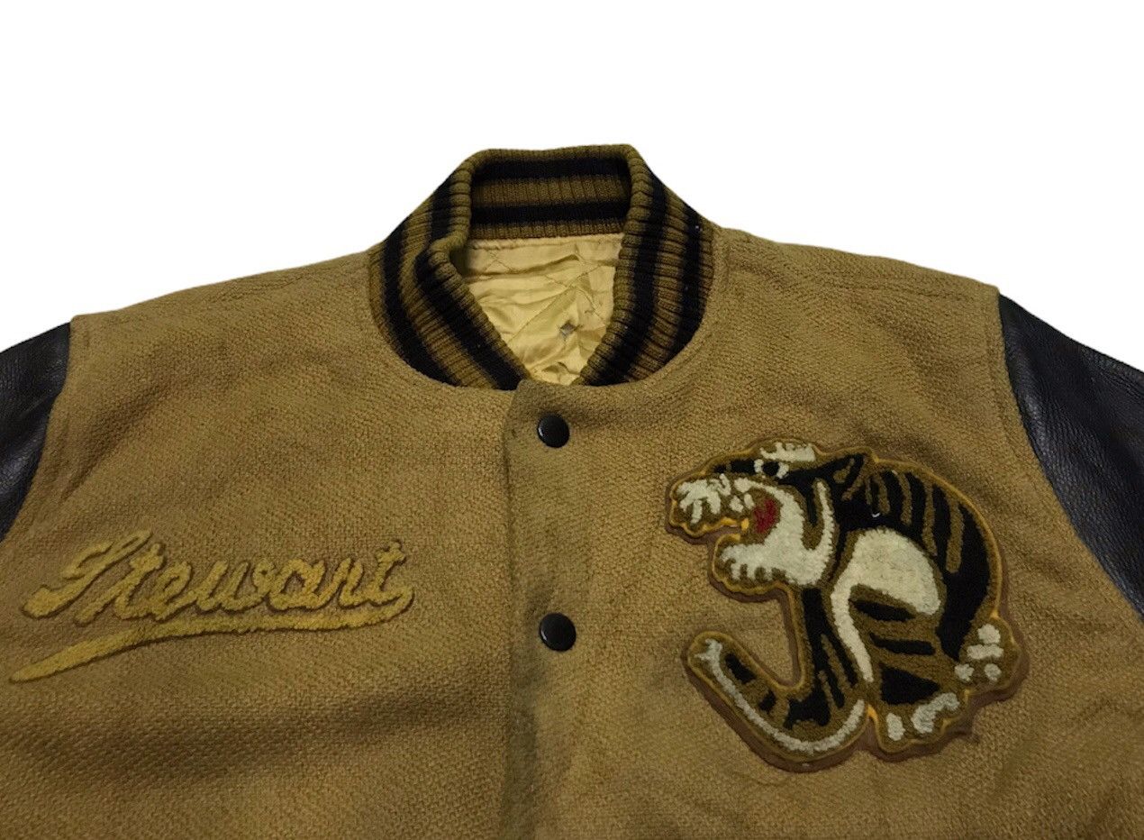 Vintage 🔥rare🔥Vintage 80s Calif varsity jacket leather sleeve Size US M / EU 48-50 / 2 - 3 Thumbnail