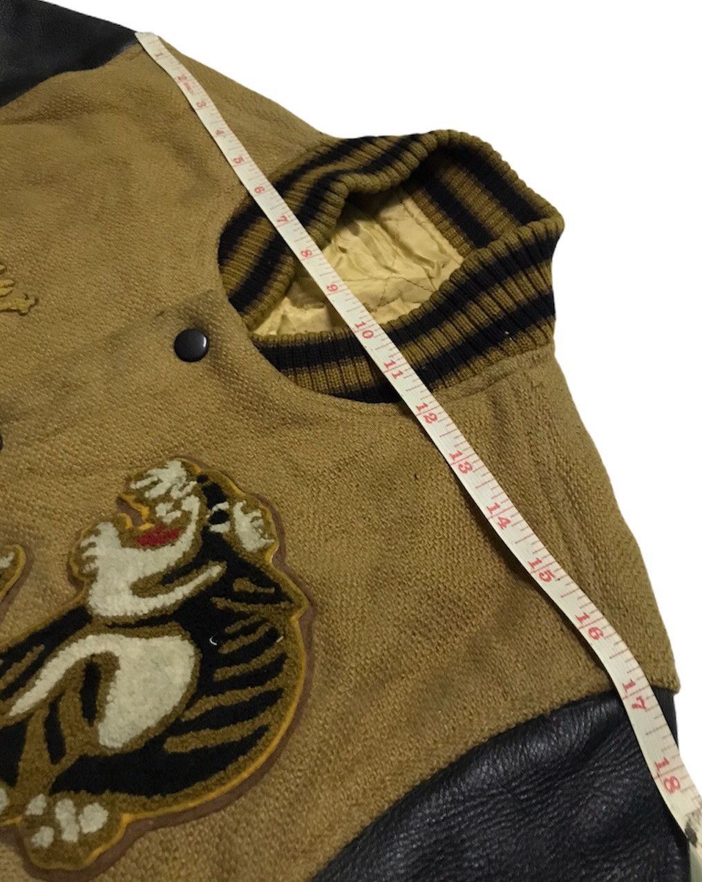 Vintage 🔥rare🔥Vintage 80s Calif varsity jacket leather sleeve Size US M / EU 48-50 / 2 - 13 Thumbnail