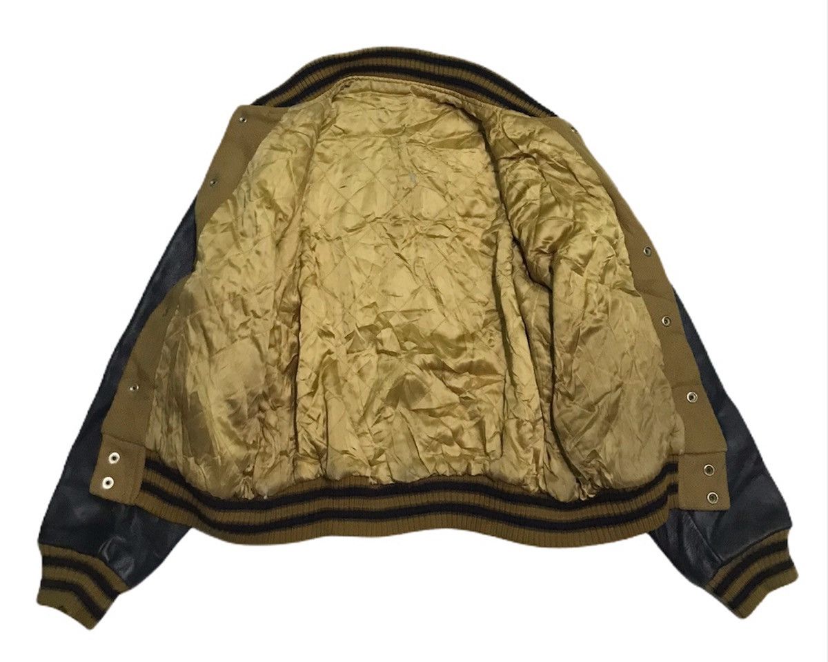 Vintage 🔥rare🔥Vintage 80s Calif varsity jacket leather sleeve Size US M / EU 48-50 / 2 - 9 Thumbnail