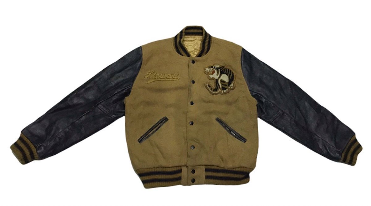 Vintage 🔥rare🔥Vintage 80s Calif varsity jacket leather sleeve Size US M / EU 48-50 / 2 - 4 Thumbnail