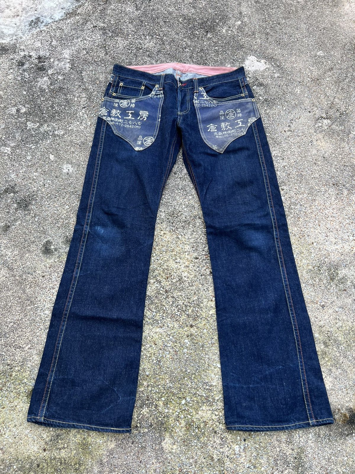 Eternal × Japanese Brand Rare Eternal Denim Japanese Calligraphy Jeans Size US 34 / EU 50 - 2 Thumbnail