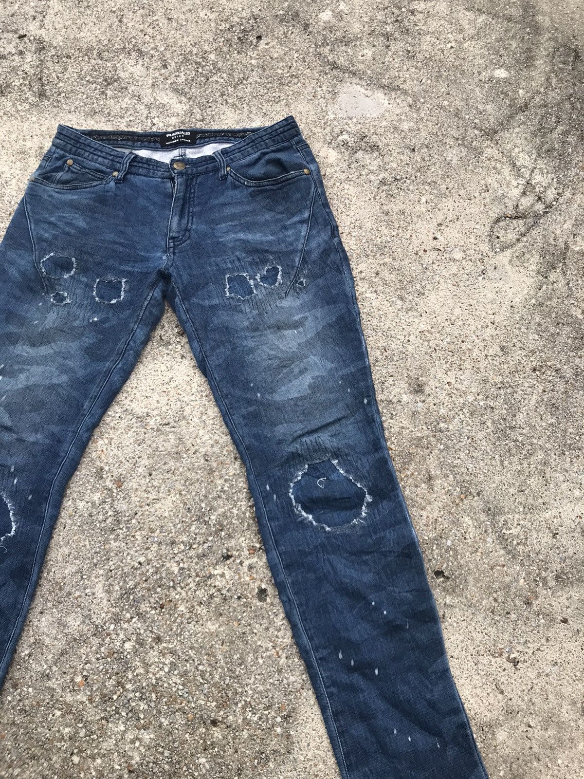 Number (N)ine Vintage Rare Number Nine Relax Distress Denim Pants Size US 32 / EU 48 - 4 Thumbnail
