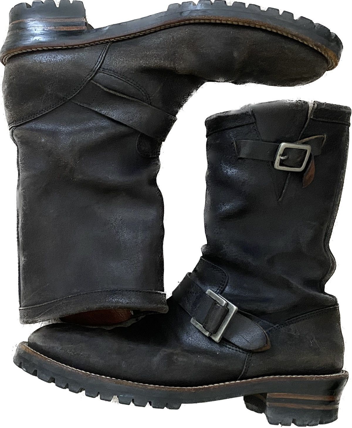 靴 ISAMU KATAYAMA BACK LASH Boots ISAMU KATAYAMA BACKLASH Lace-Up Leather Boots with Zipper