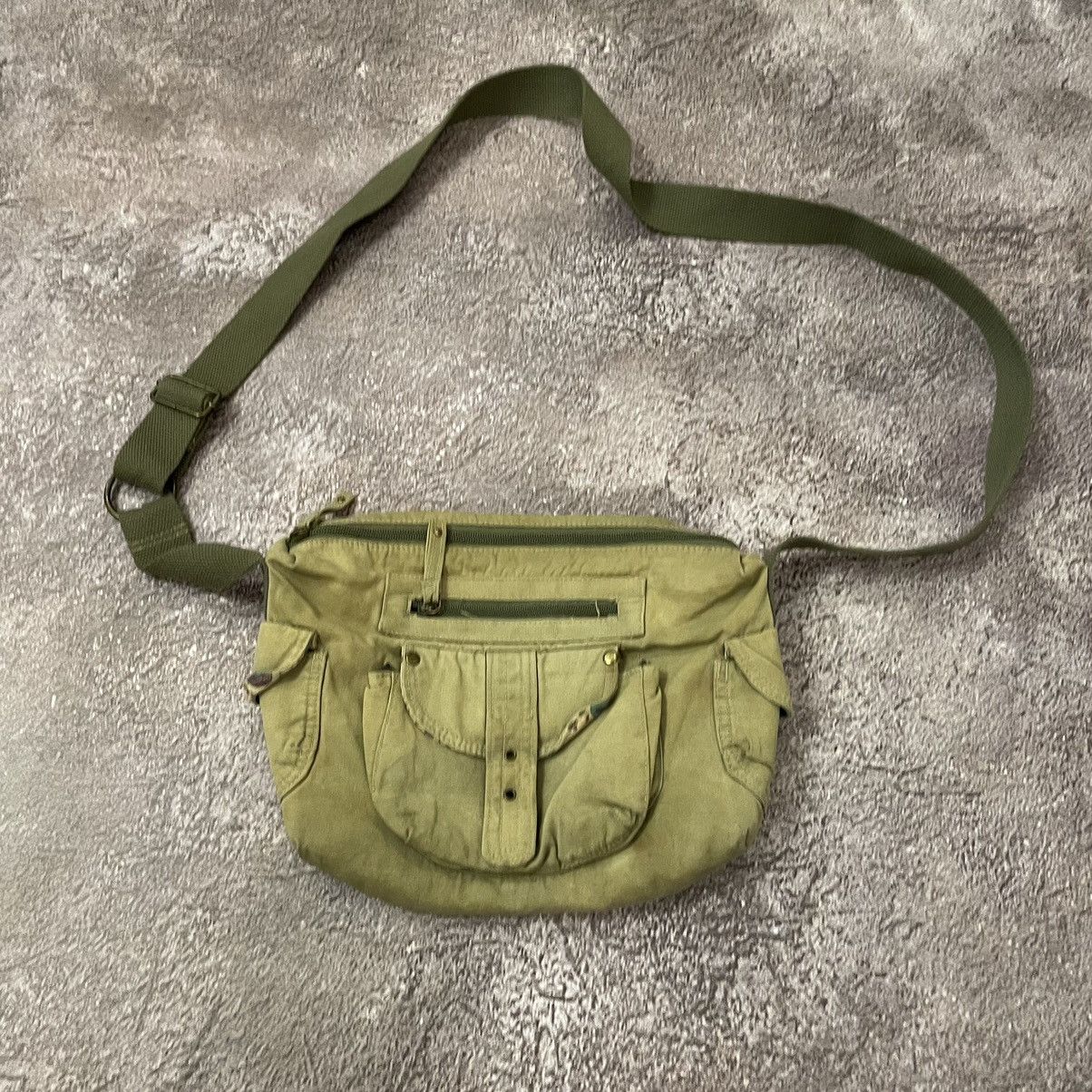Vintage Vintage Y2K Olive Nylon Utility Crossbody Bag Military OS Size ONE SIZE - 3 Thumbnail