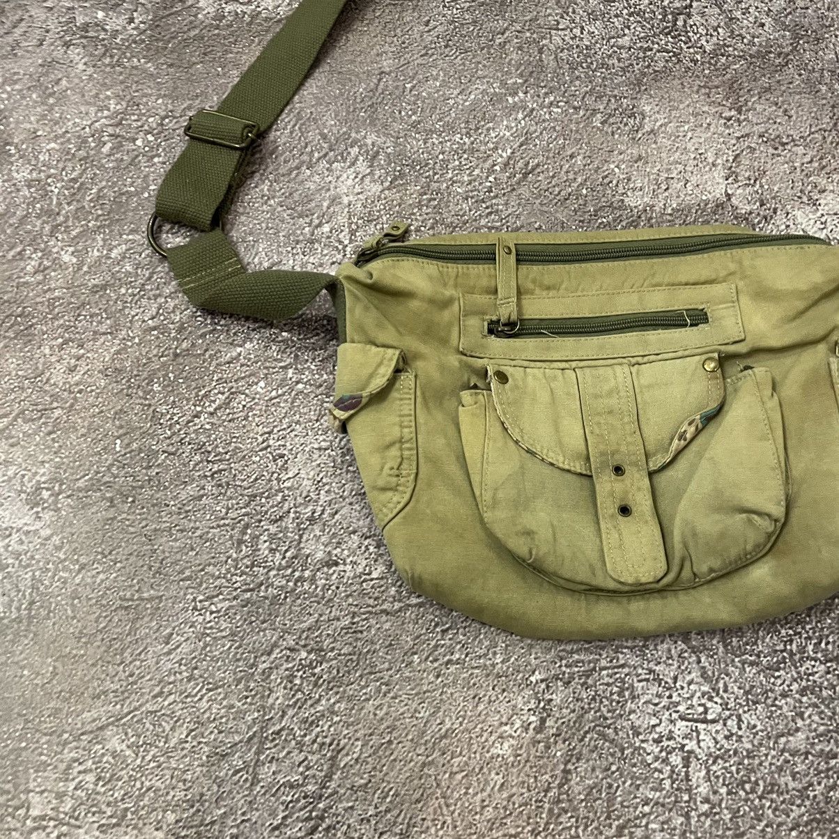 Vintage Vintage Y2K Olive Nylon Utility Crossbody Bag Military OS Size ONE SIZE - 5 Thumbnail