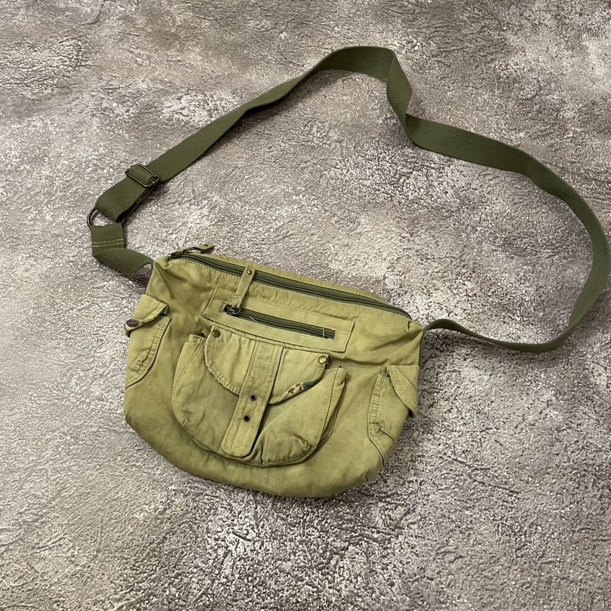 Vintage Vintage Y2K Olive Nylon Utility Crossbody Bag Military OS Size ONE SIZE - 4 Thumbnail